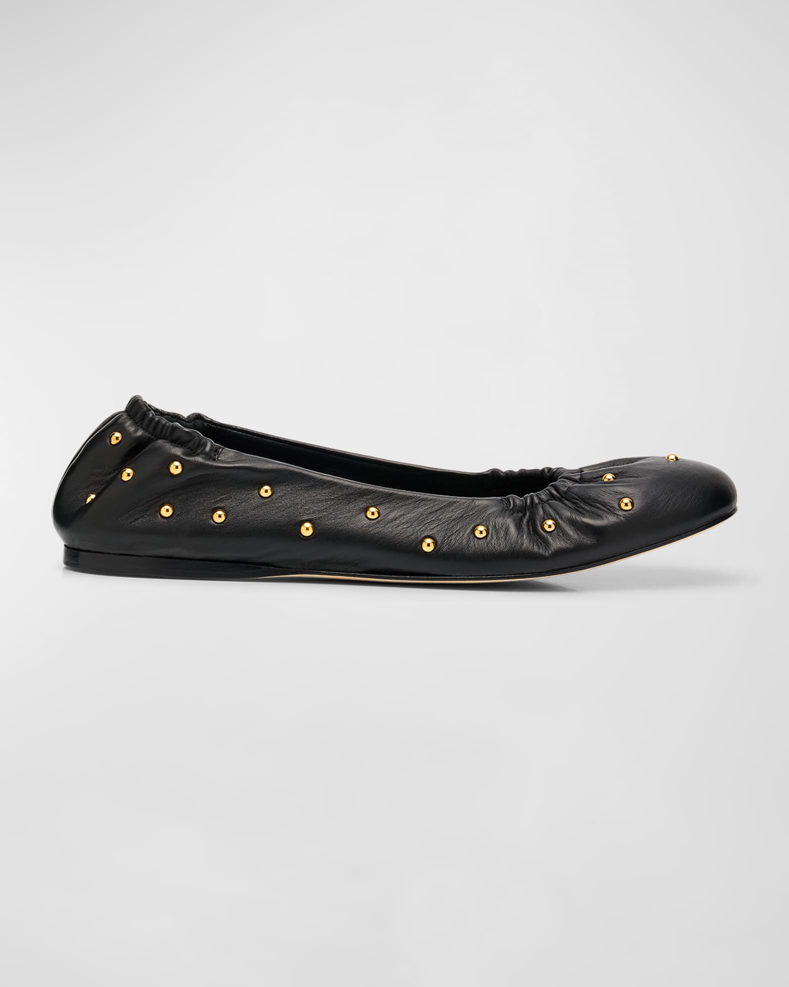 Chloe Eia Studded Leather Ballerina Flats Neiman Marcus