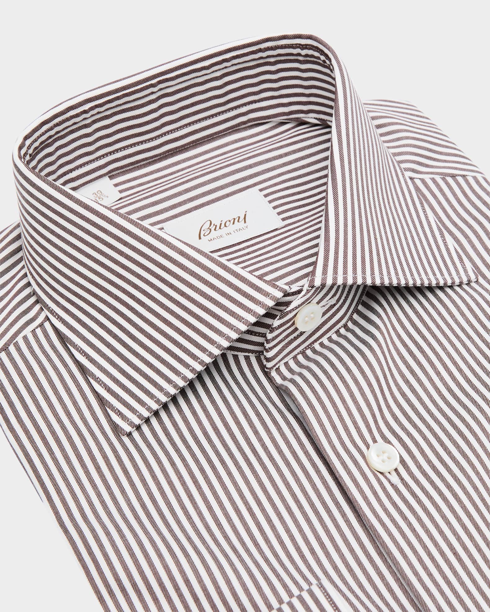 Men's Cotton Bengal Stripe Dress Shirt 1