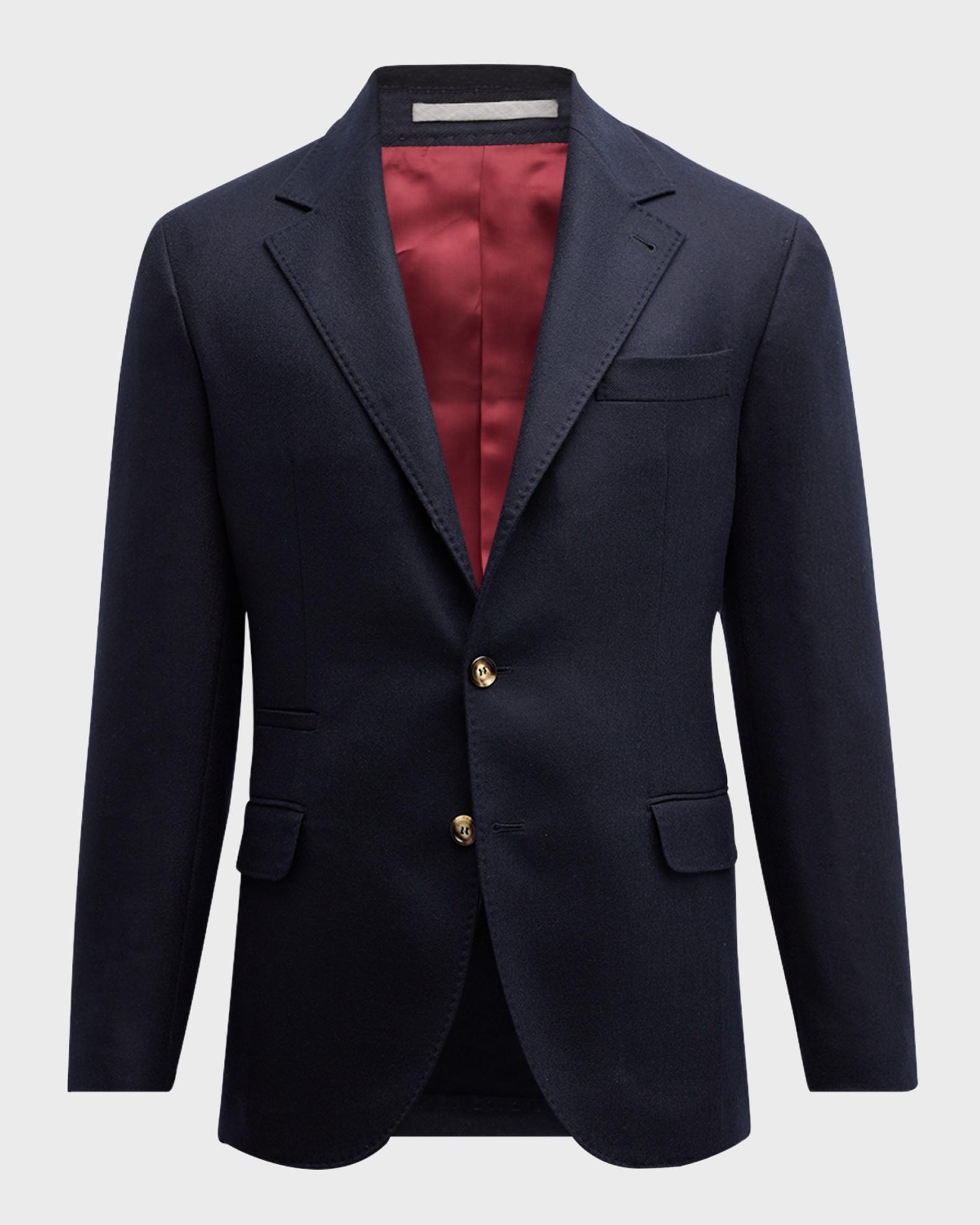 Brunello Cucinelli Men's Cashmere Three-Button Sport Coat | Neiman Marcus