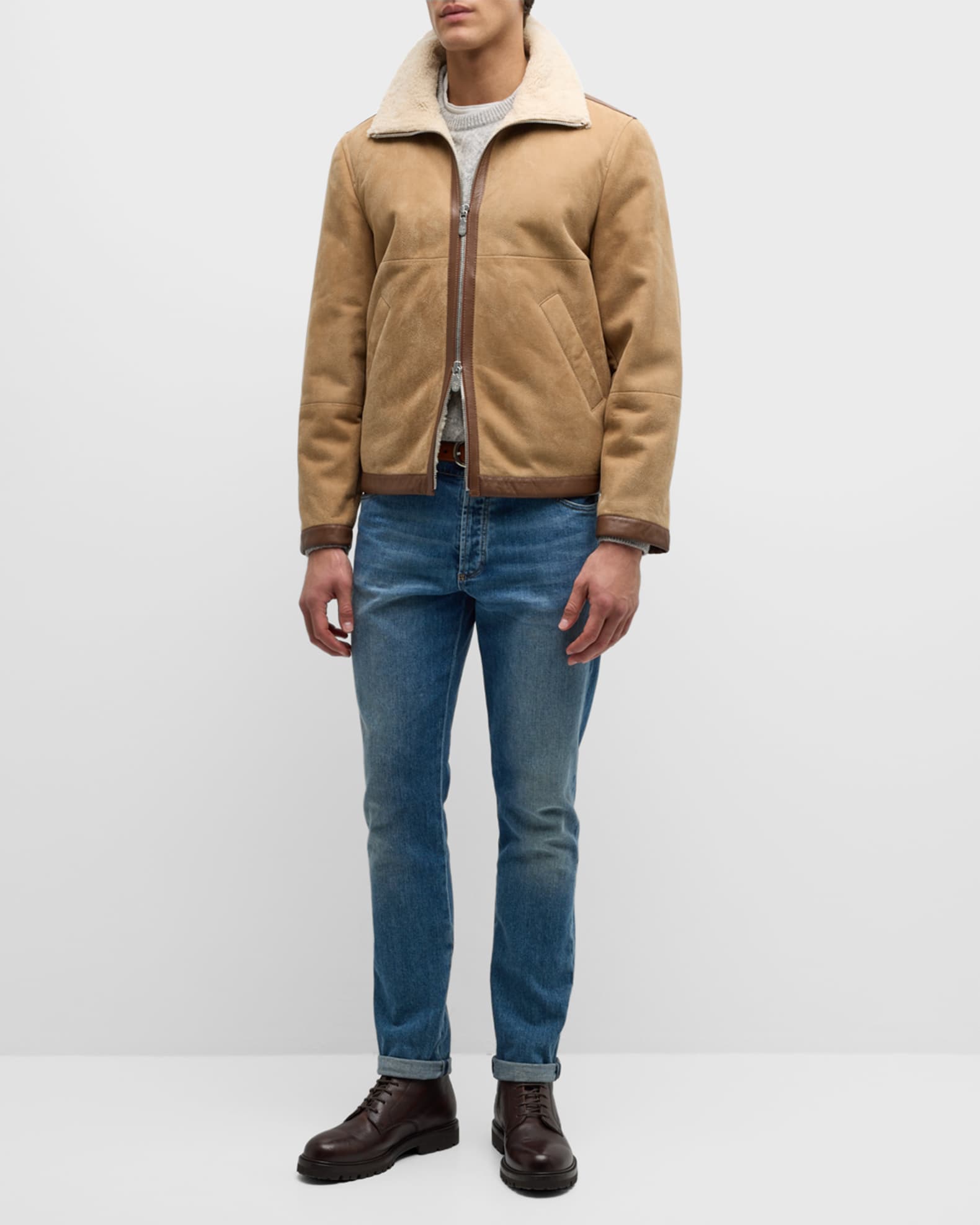 Neiman marcus shearling coats clearance