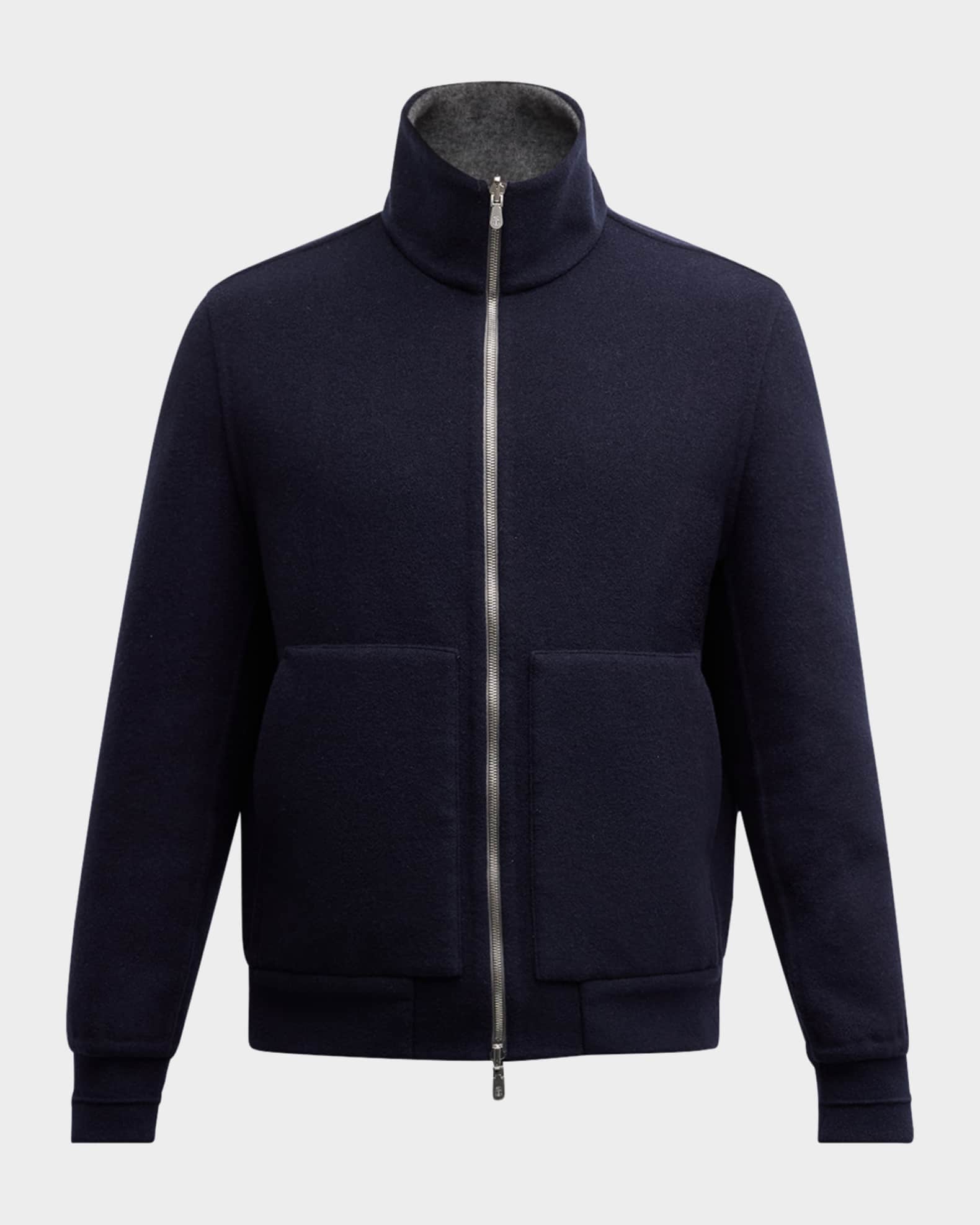 Men's Cashmere Reversible Blouson Jacket
