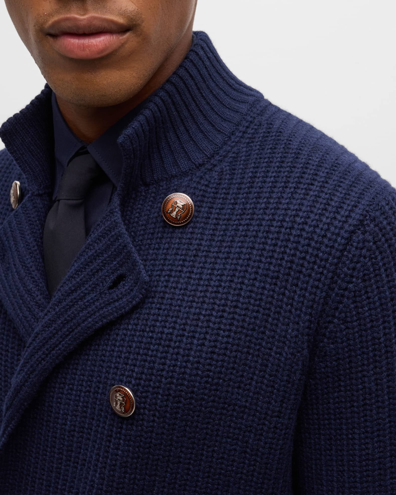 Double breasted cardigan coat store