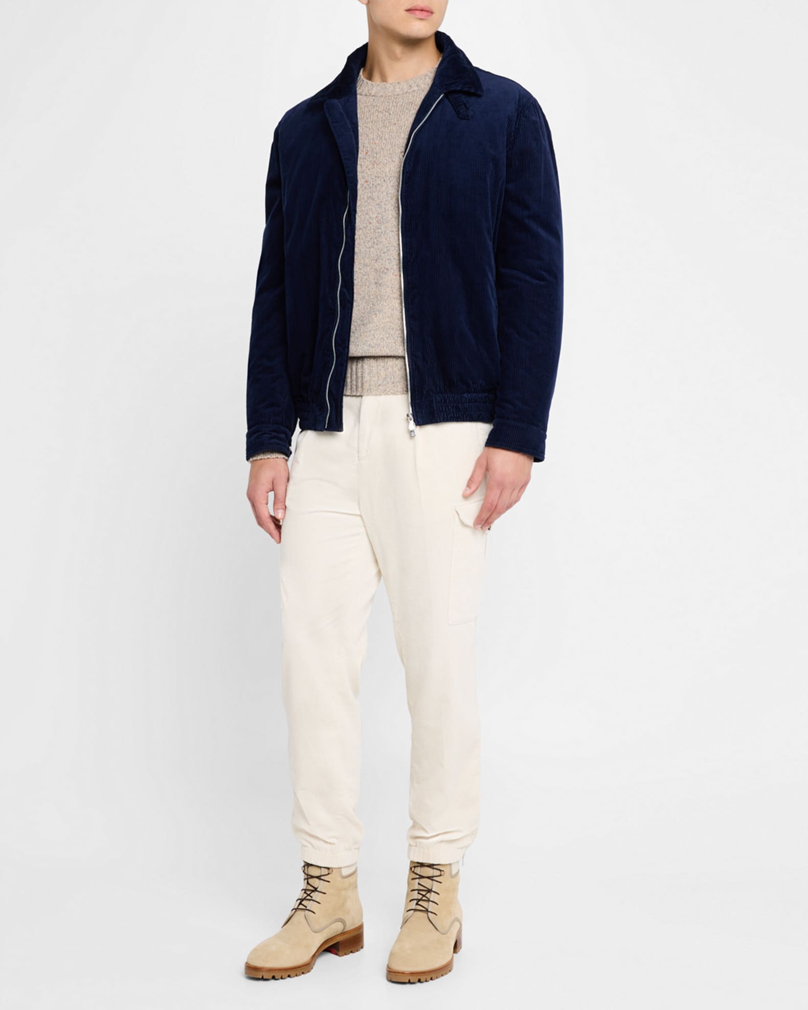 Men's Water-Resistant Corduroy Full-Zip Blouson 1