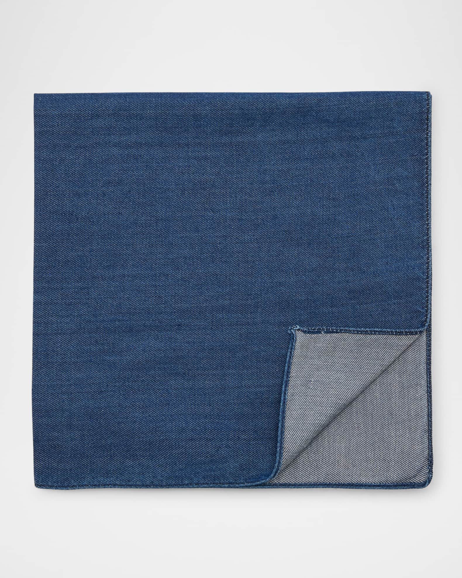 Men's Denim Pocket Square 0
