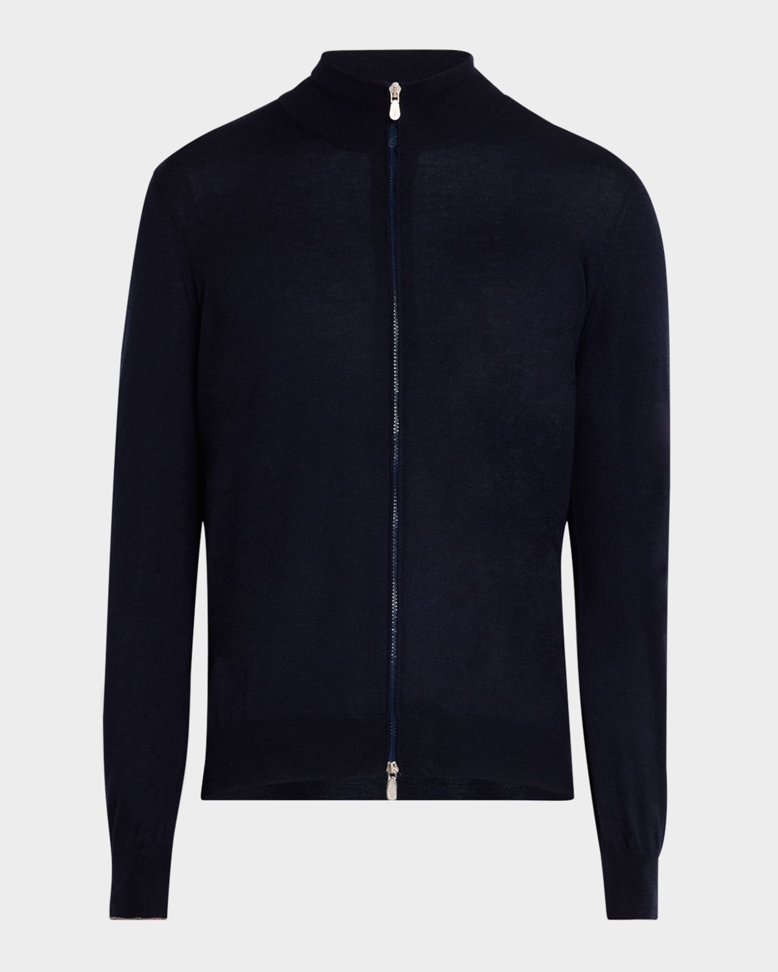 Men's Wool and Cashmere Full-Zip Sweater 0