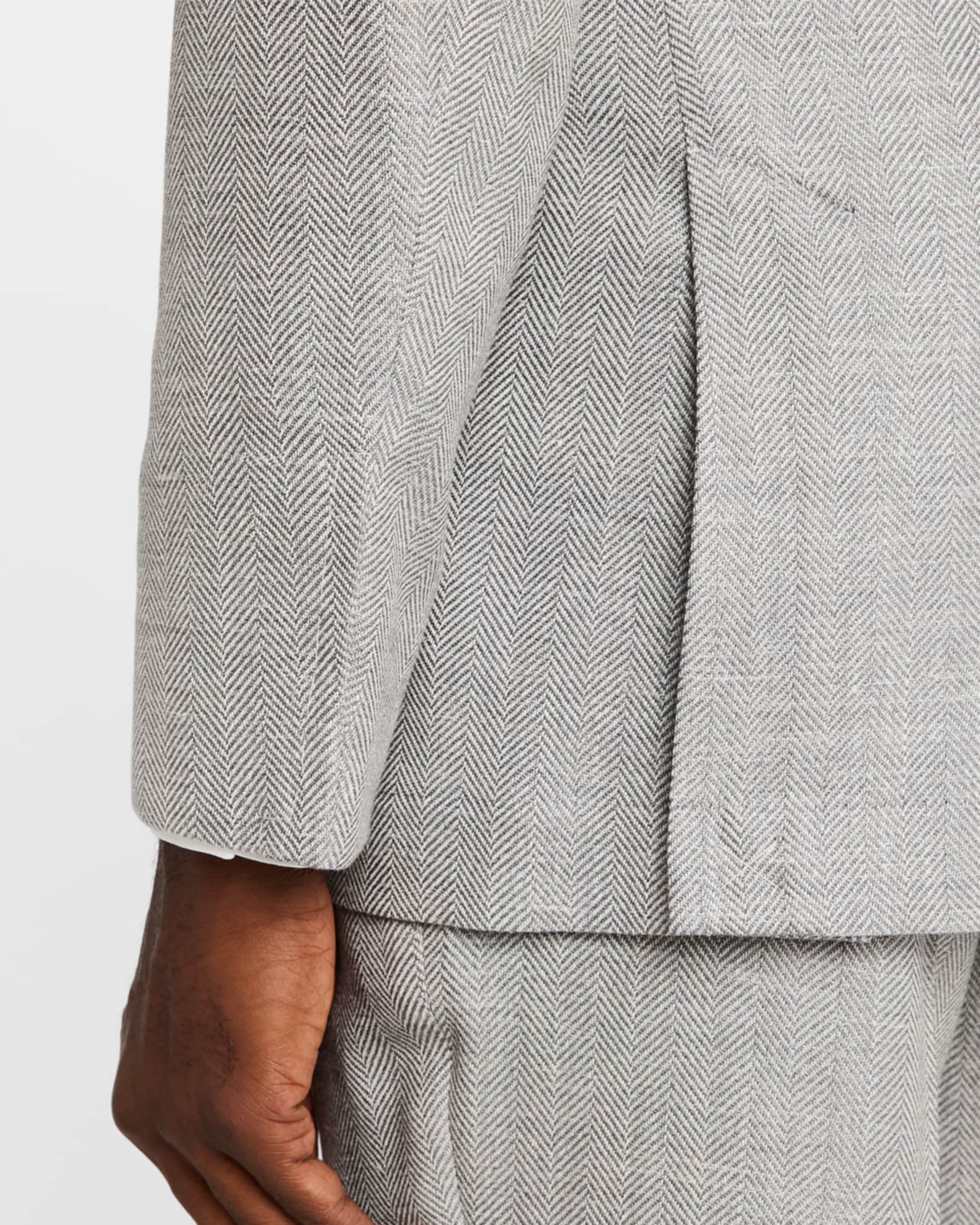 Brunello Cucinelli Men's Wool, Silk and Linen Chevron Two