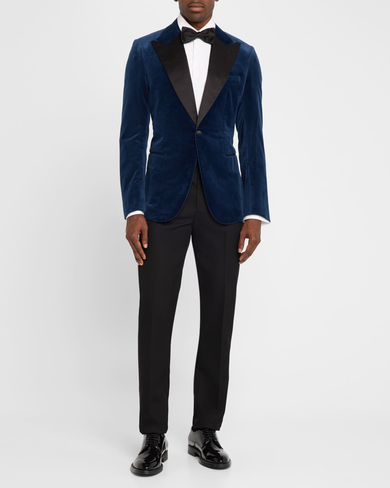 Navy blue velvet sport coat outlet