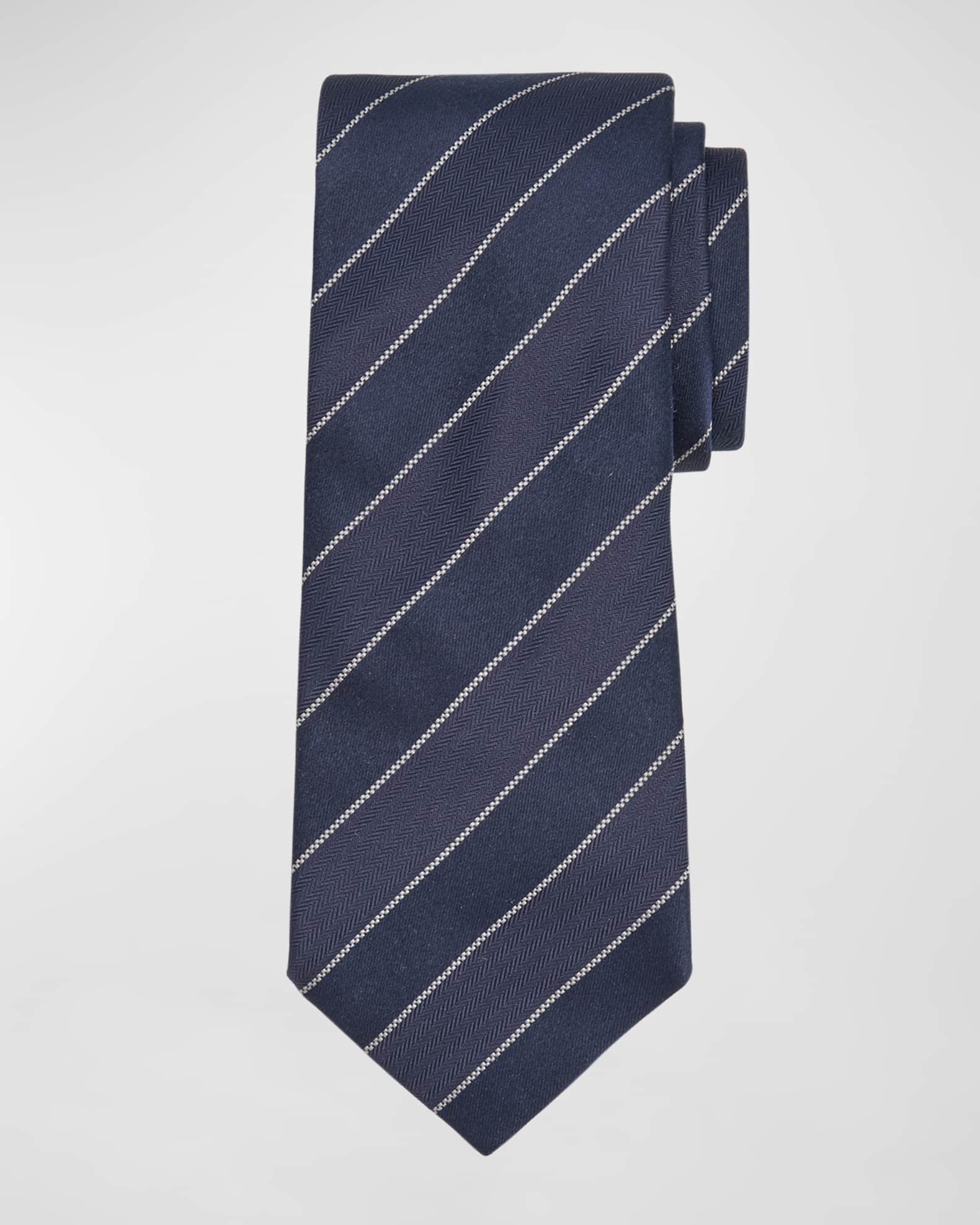 Men's Regimental Stripe Tie 0