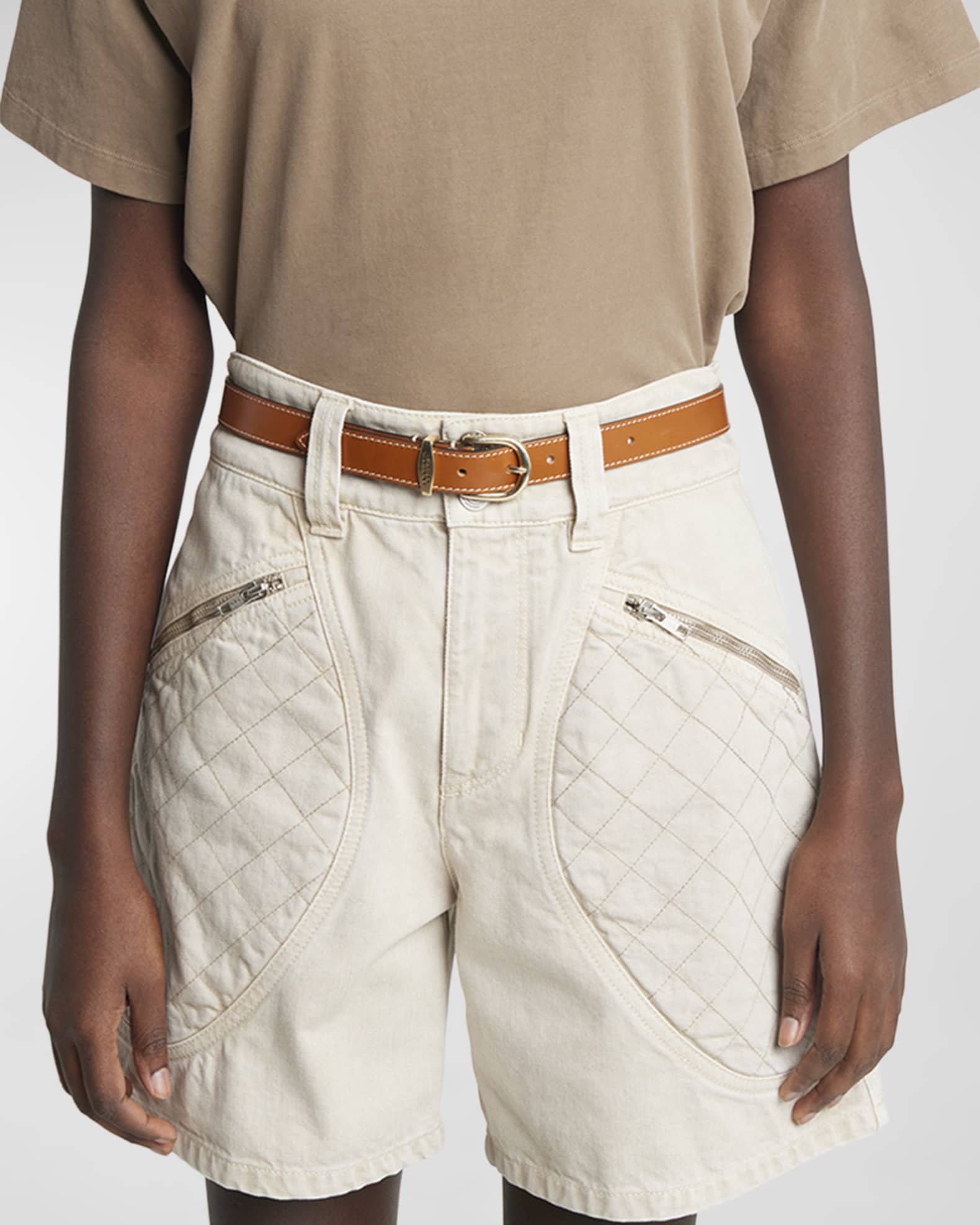 【関税&送料込】Isabel Marant Cintura Zadd Isabel Marant Zadd Leather Belt With Contrast Stitching