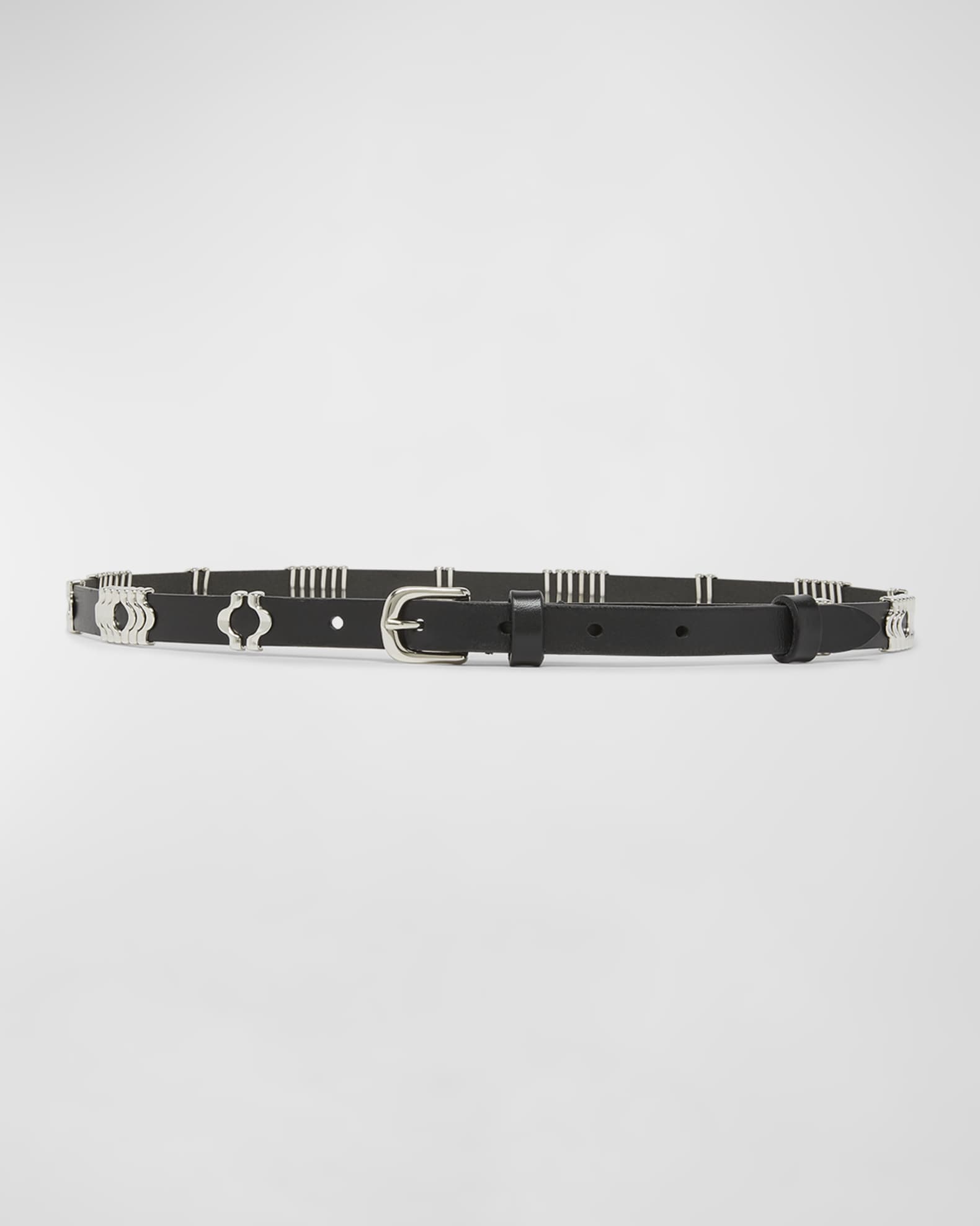 Isabel Marant Odena Leather Skinny Belt | Neiman Marcus