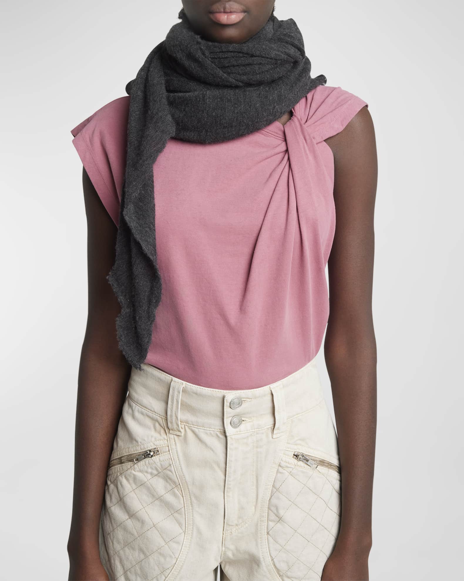 Isabel Marant Zephyr Cashmere Scarf Neiman Marcus