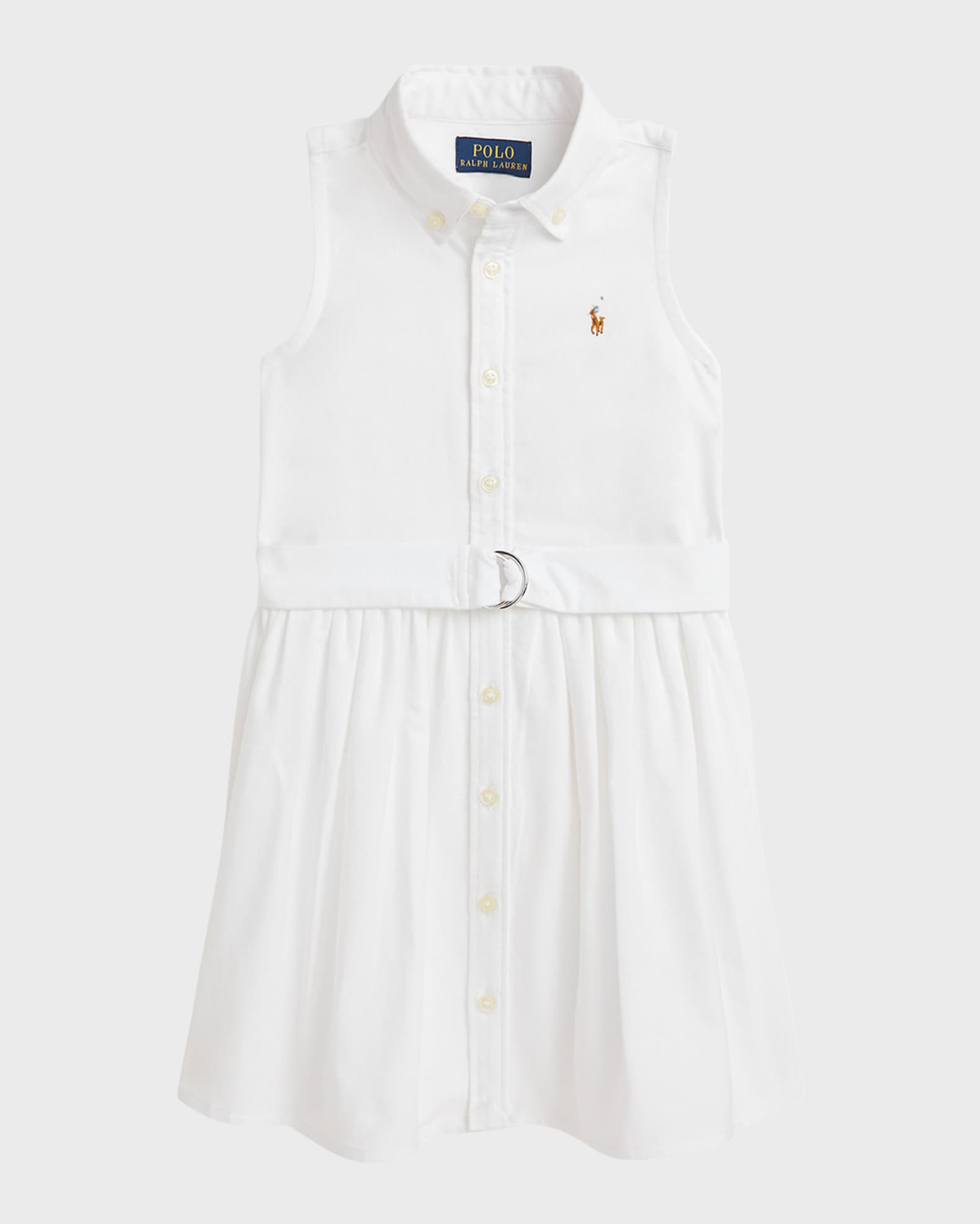 ワンピース Classic Oxford Belted Dress Girl's Classic Oxford Dress | Neiman Marcus