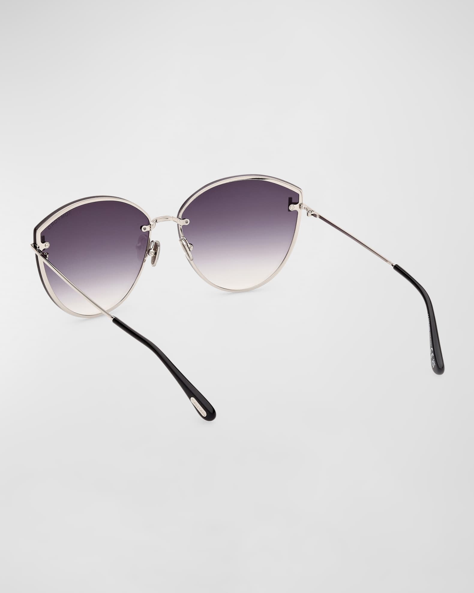 Evangeline Metal Cat-Eye Sunglasses