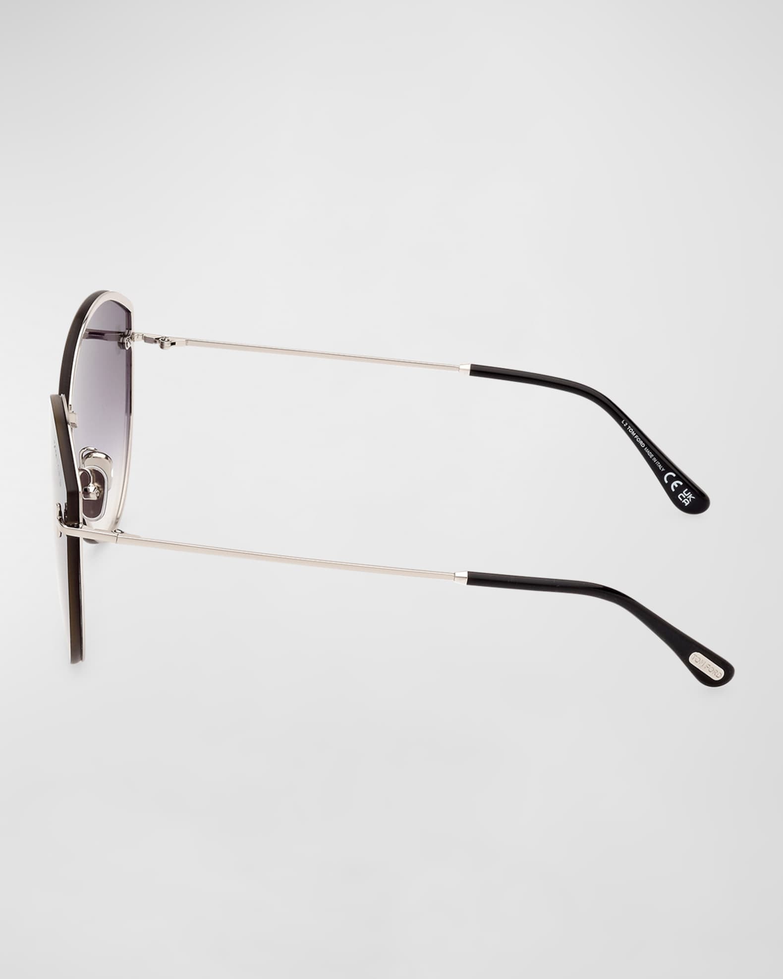 Evangeline Metal Cat-Eye Sunglasses