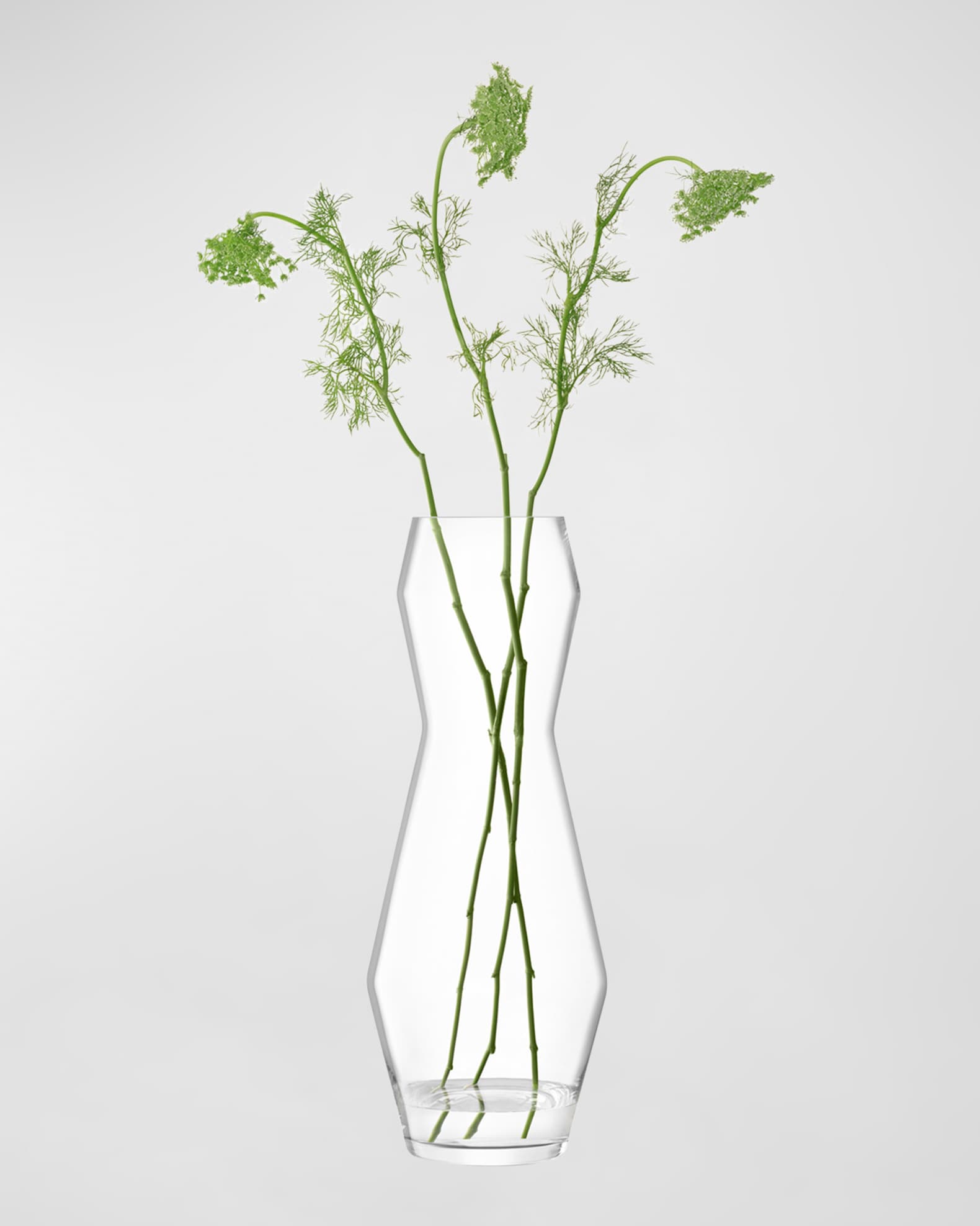 Sculpt 25.5" Vase, Clear 1