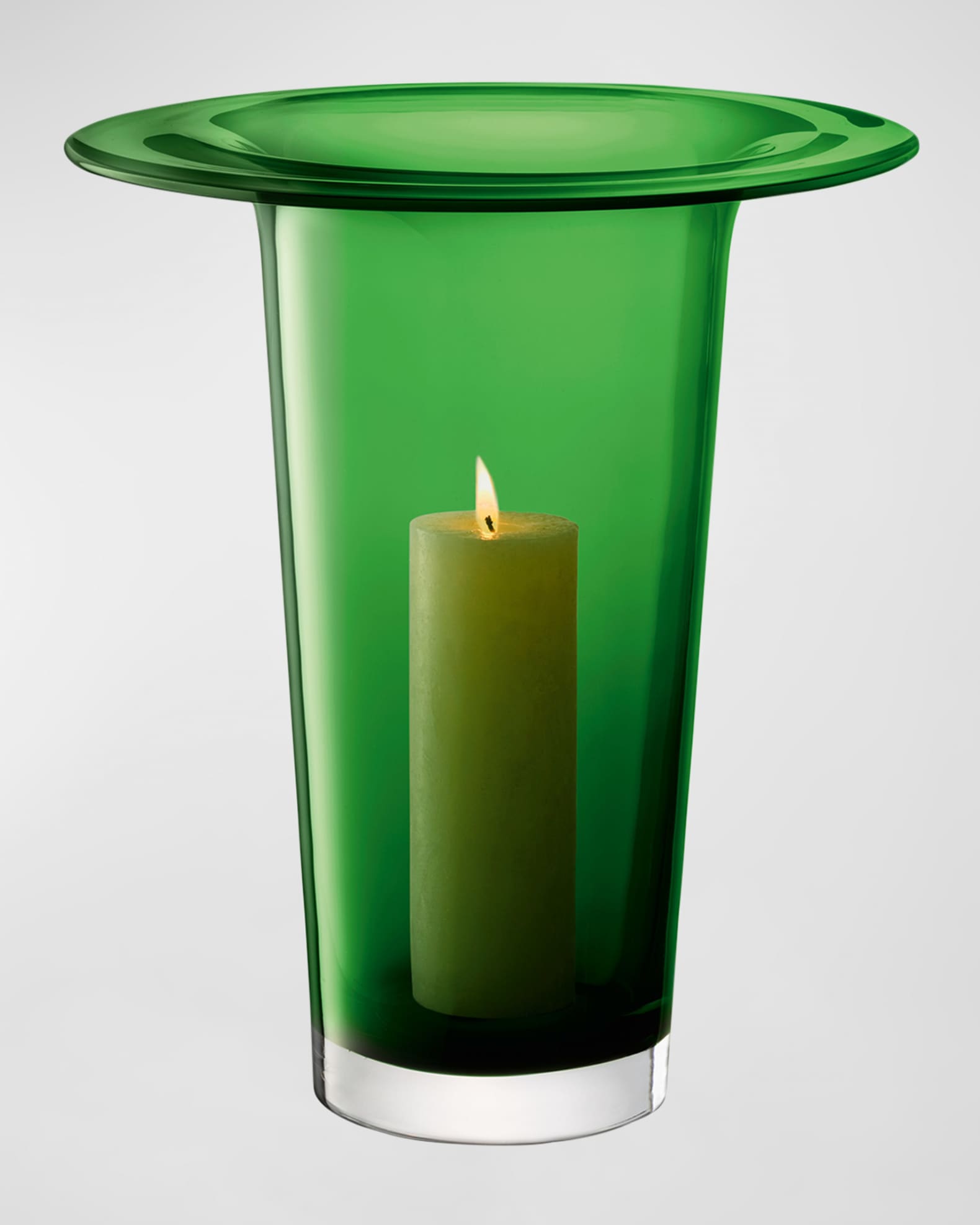 Victoria 17.75" Vase/Lantern, Fern Green 1