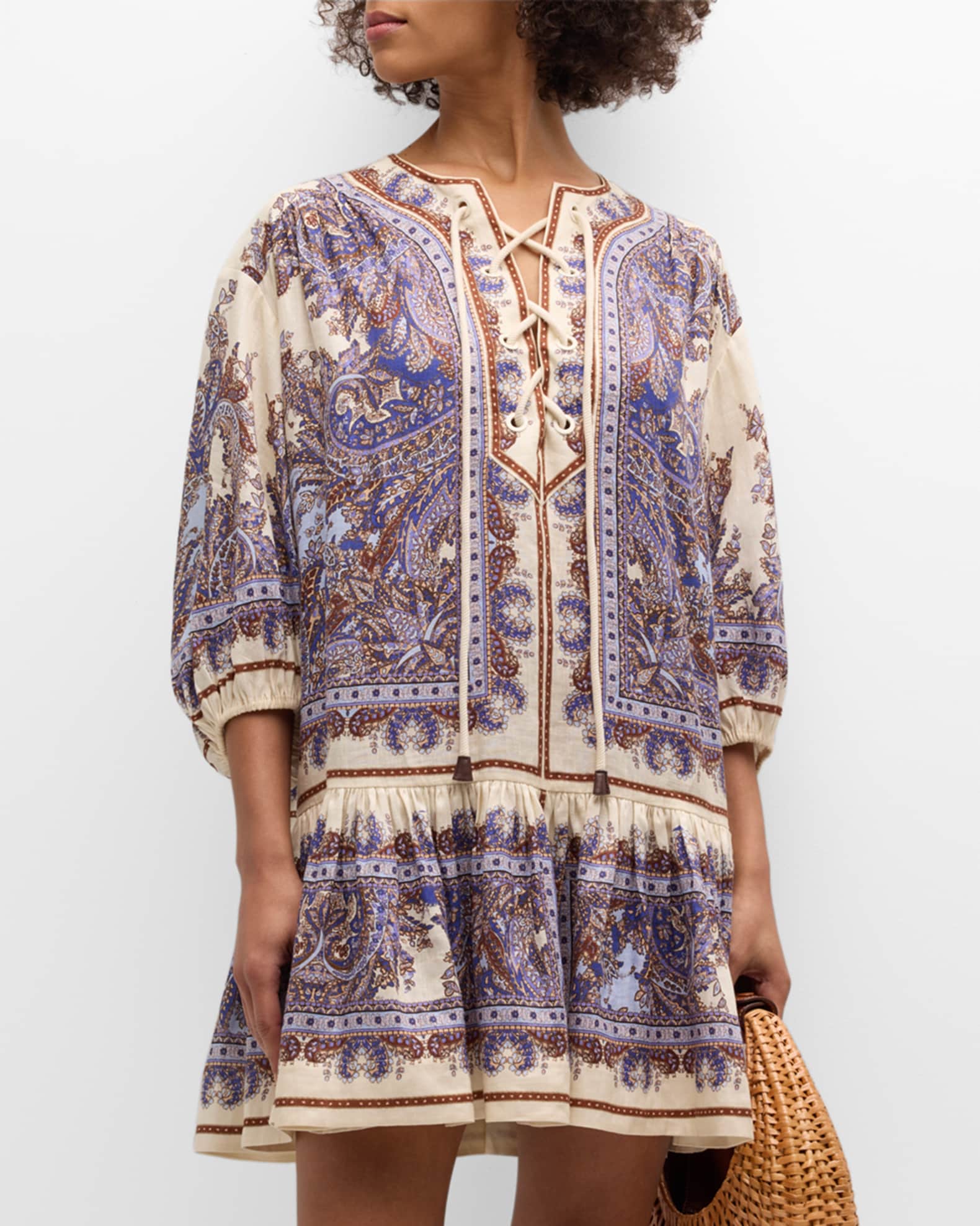 Ottie Eyelet Mini Dress
