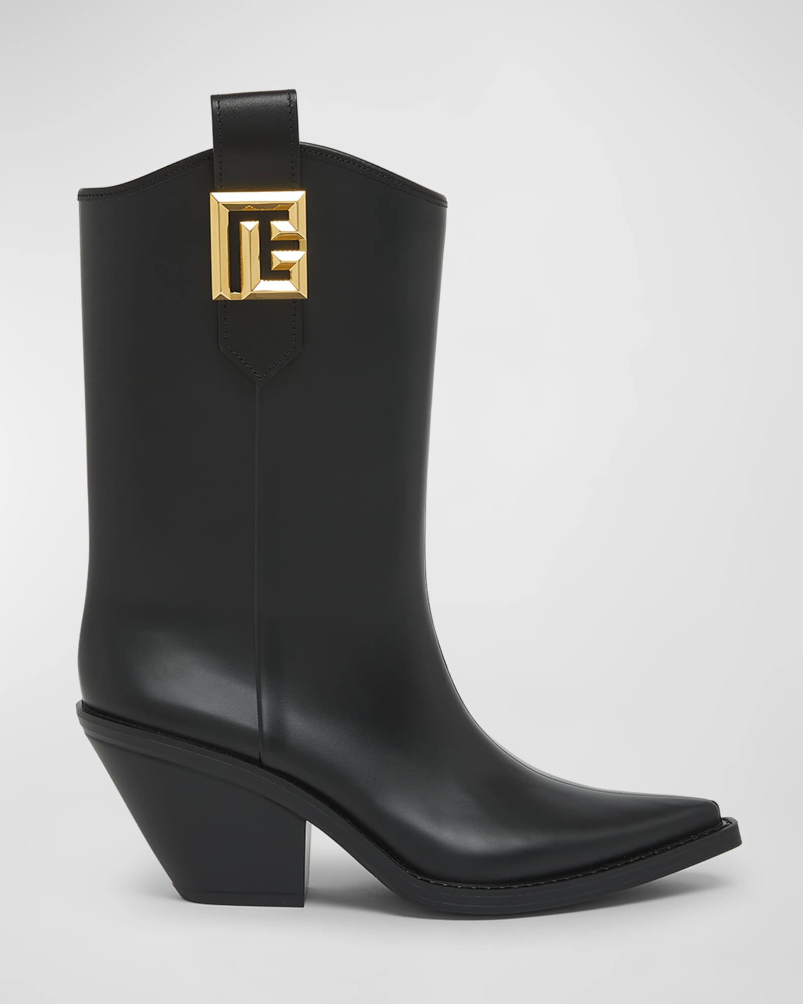 Balmain Tess Medallion Western Booties Neiman Marcus