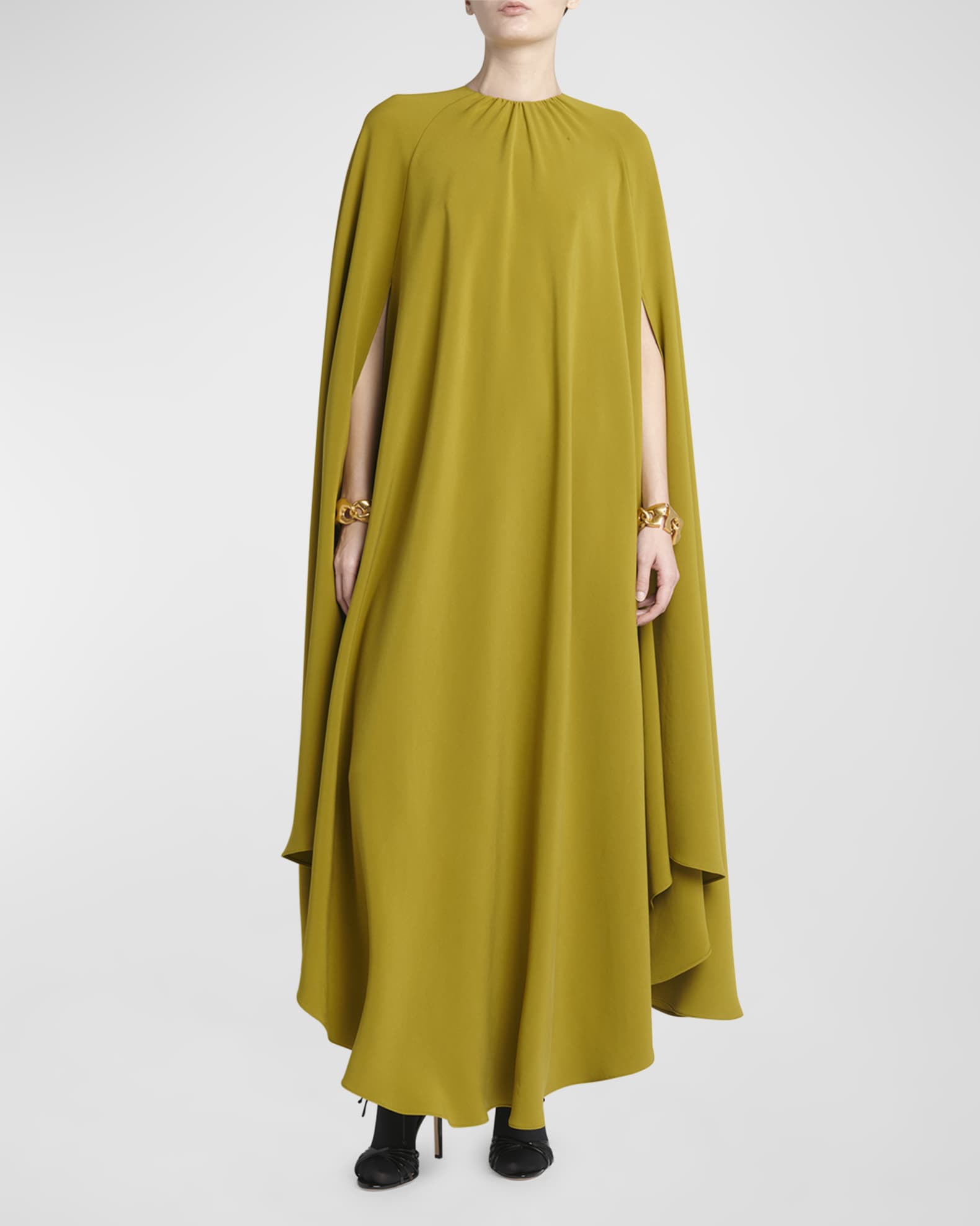 Soft Silk Cady Caftan Dress
