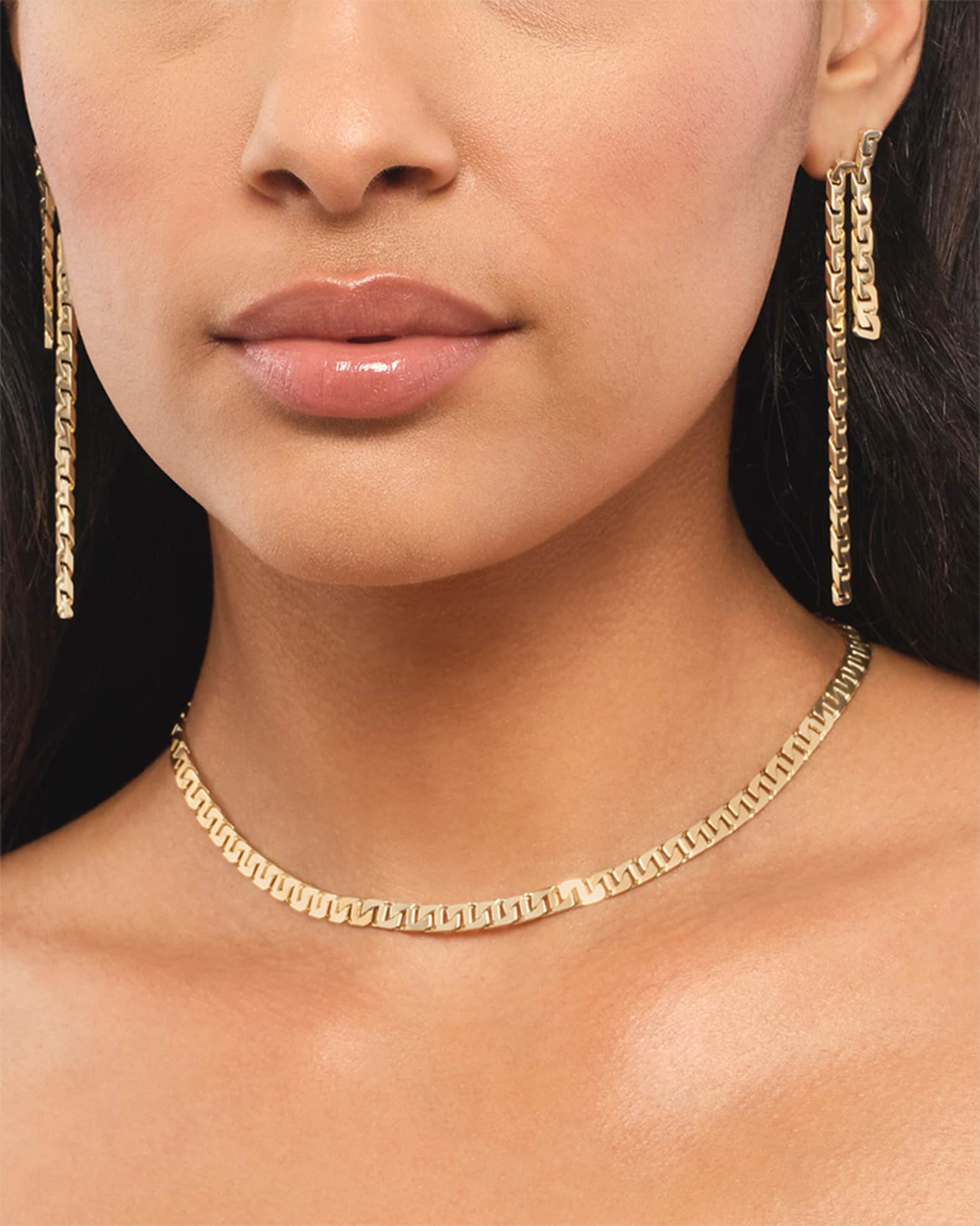 Mykonos Long Linear Earrings - Thumbnail 2