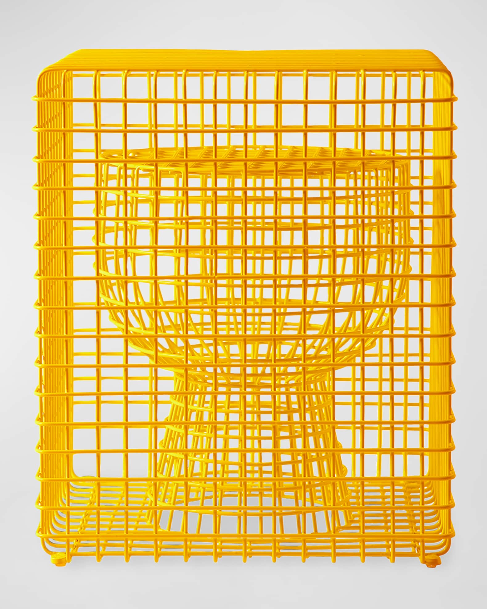 POLSPOTTEN Tip Tap Wire Stool, Yellow Neiman Marcus