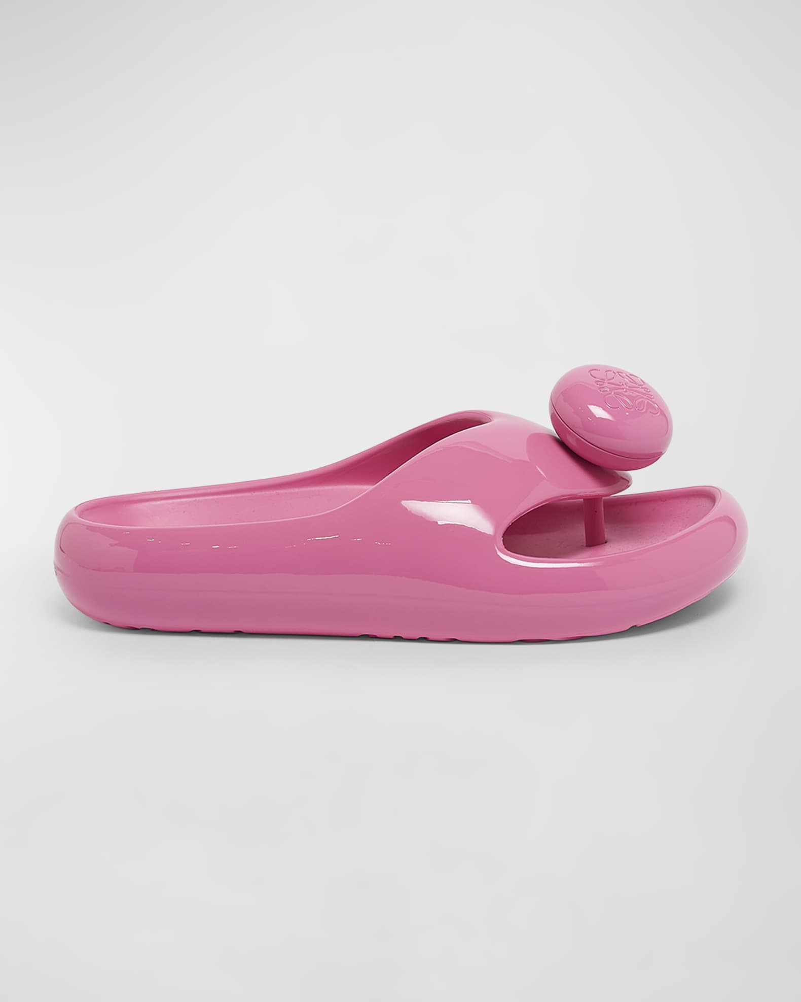 Loewe Pebble Foam Toe-Post Slide Sandals | Neiman Marcus