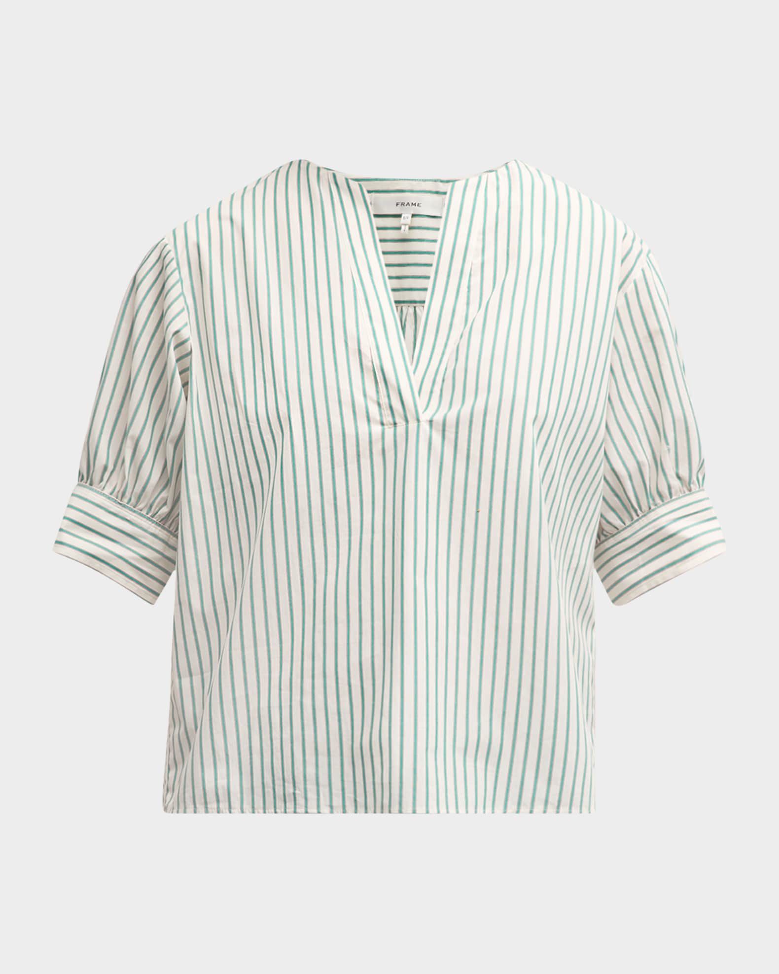 FRAME V-Neck Popover Top