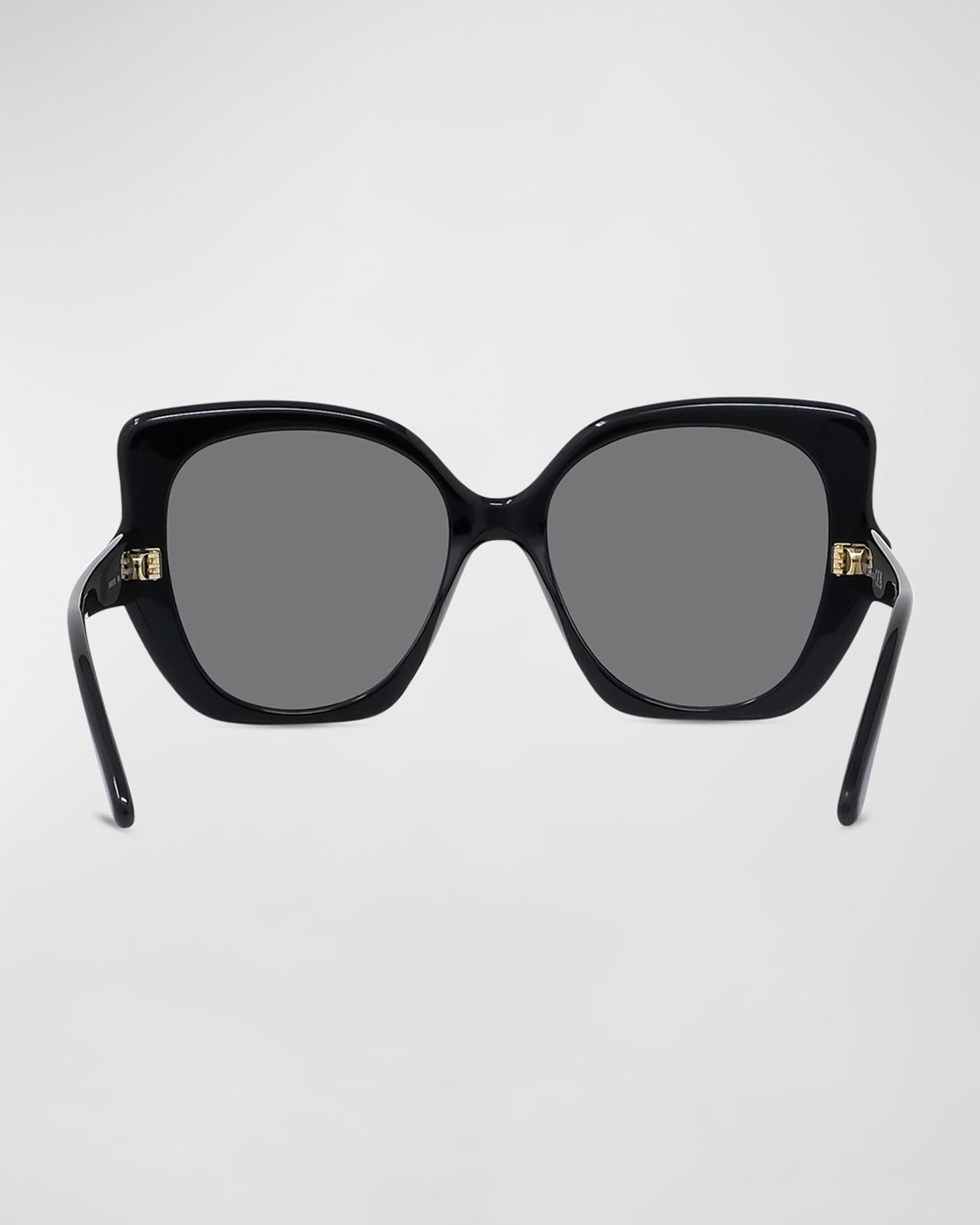 Loewe Logo Acetate Butterfly Sunglasses | Neiman Marcus