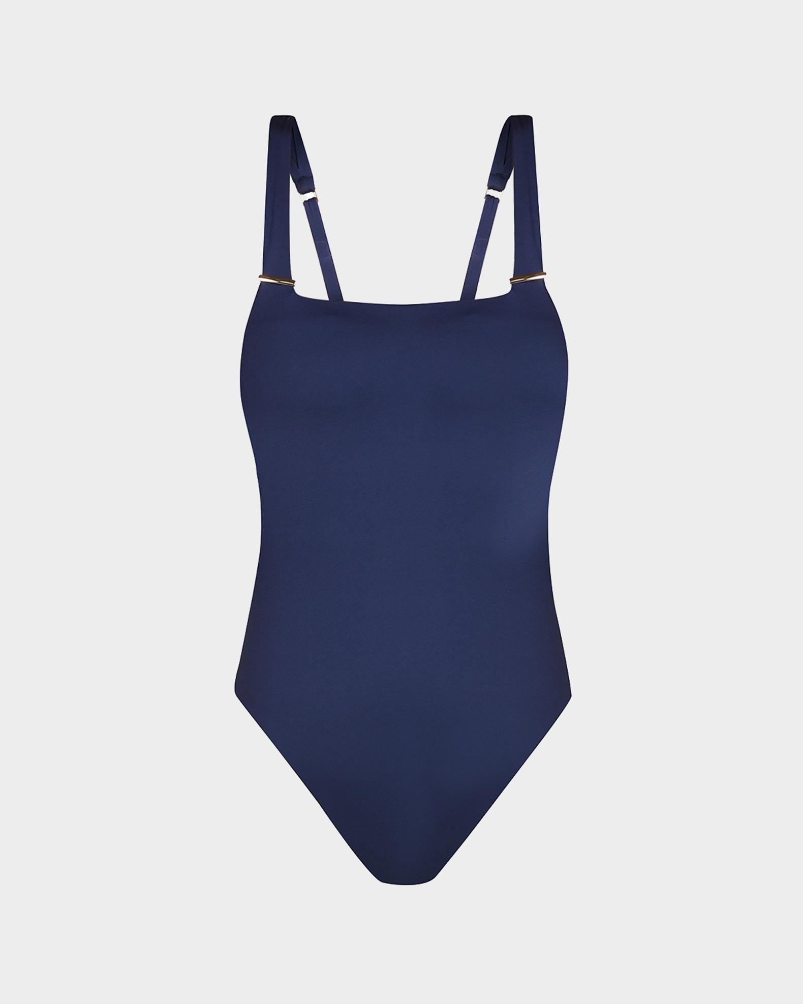 Yummie Women's Athena Square Neck One Piece Swimsuit – Retro Style With Mid-Back Cutout & Sewn-in Cups - View #10