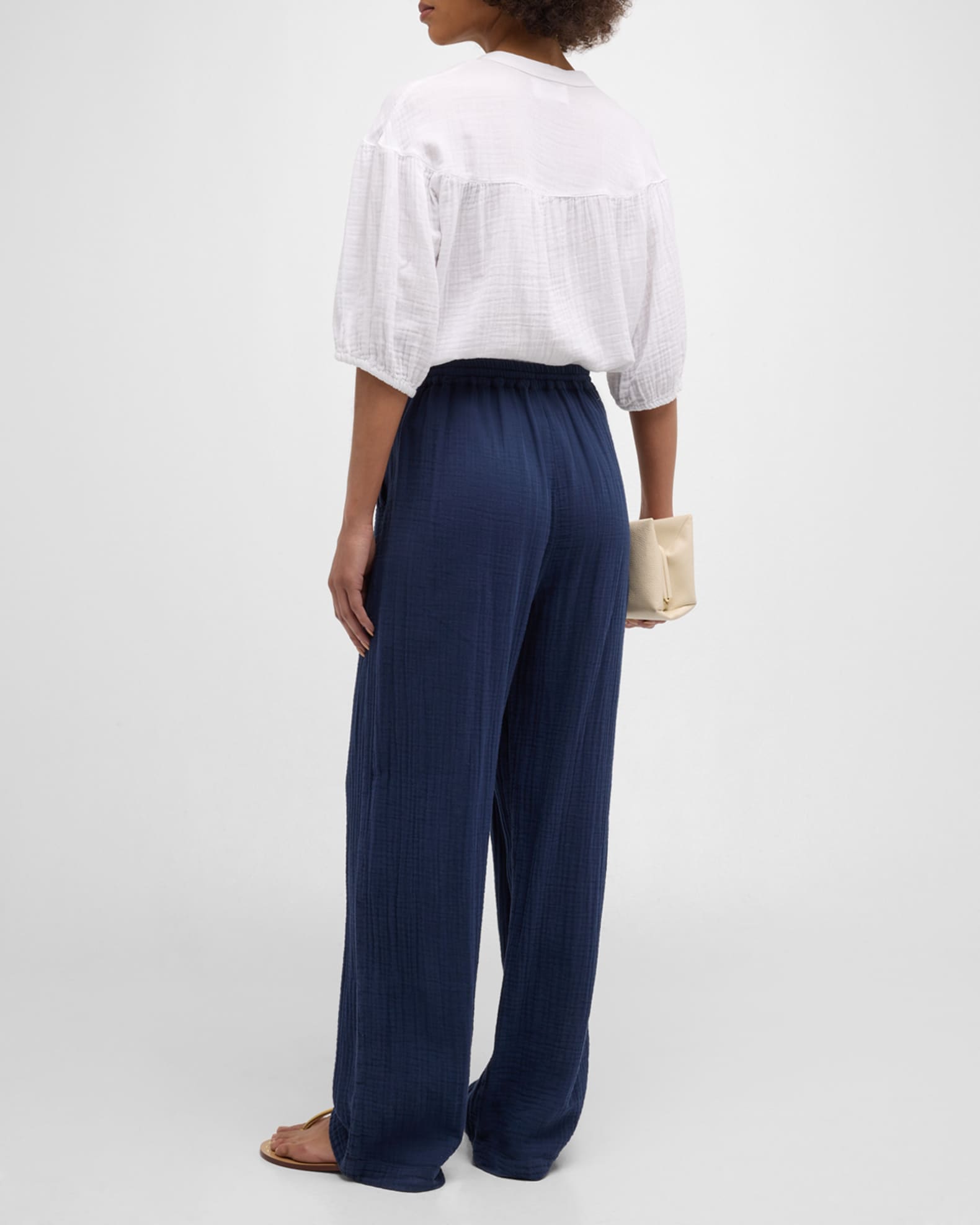 Xirena Dylan StraightLeg Cotton Gauze Pants Neiman Marcus