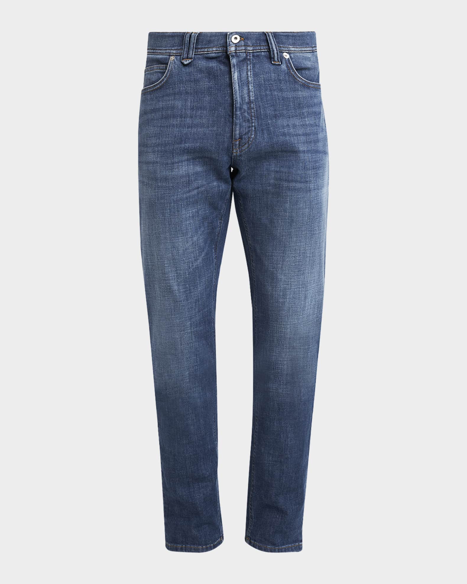 Men's Light Wash Straight-Leg Jeans 0