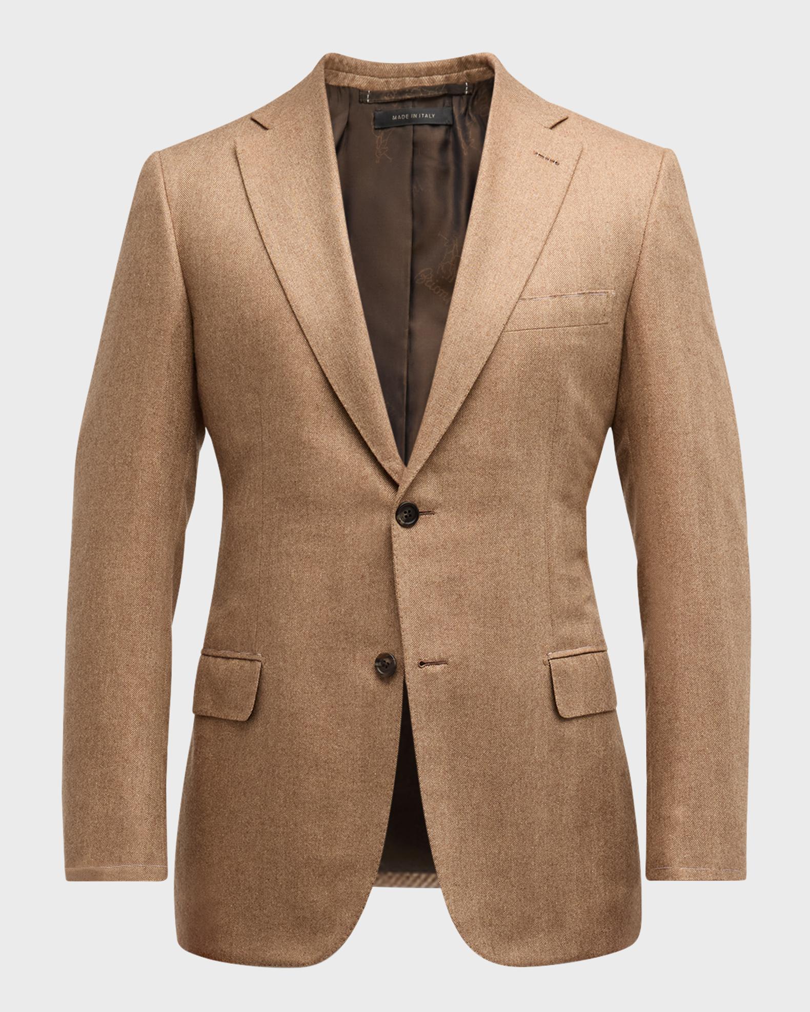 Brioni Men's Herringbone Blazer | Neiman Marcus