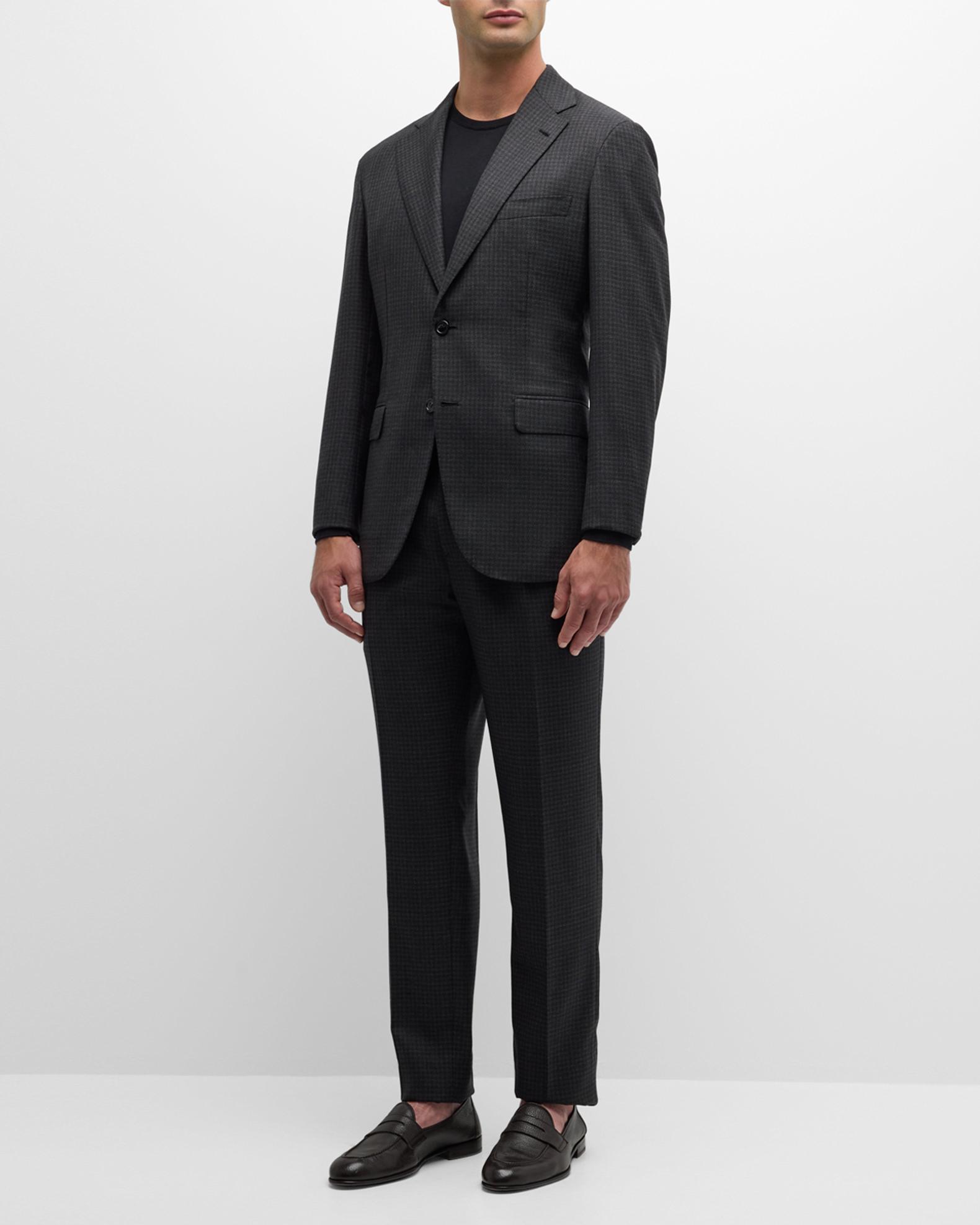 Brioni Men's Wool Houndstooth Suit | Neiman Marcus