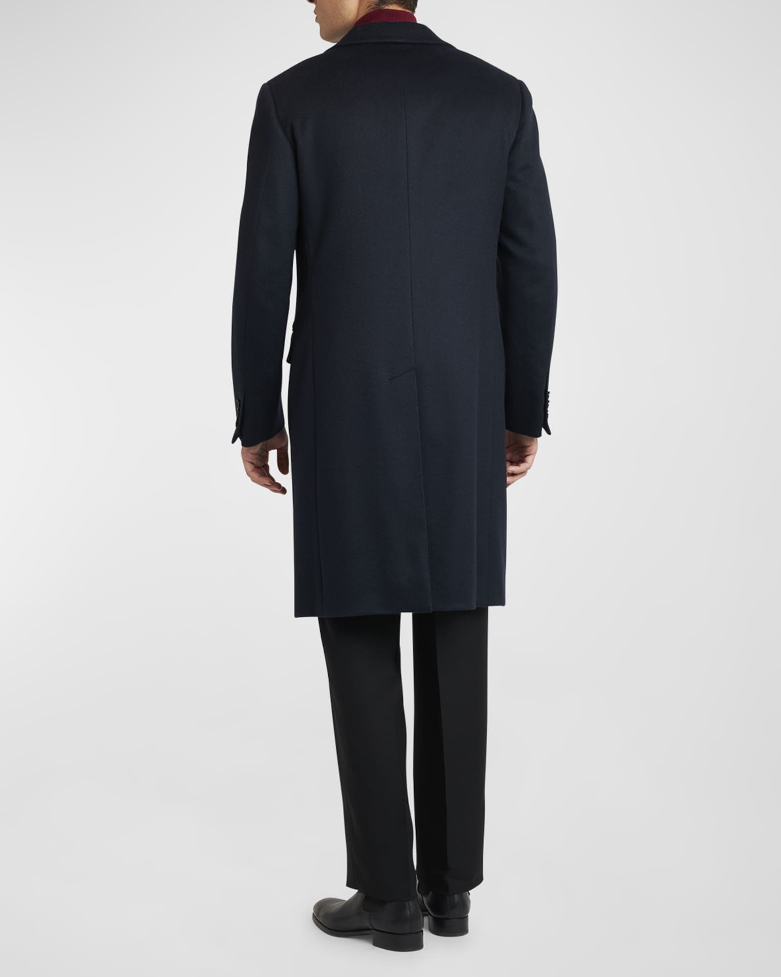 ブリオーニ　コート　メンズ Brioni Men's Solid Wool Topcoat | Neiman Marcus