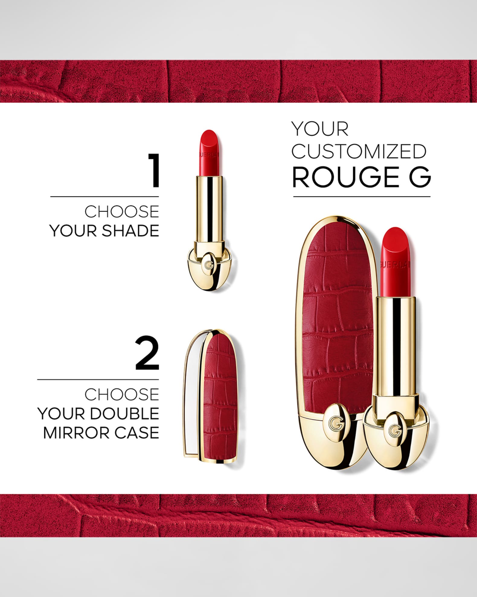 Guerlain Rouge G Customizable Satin Lipstick Refill | Neiman