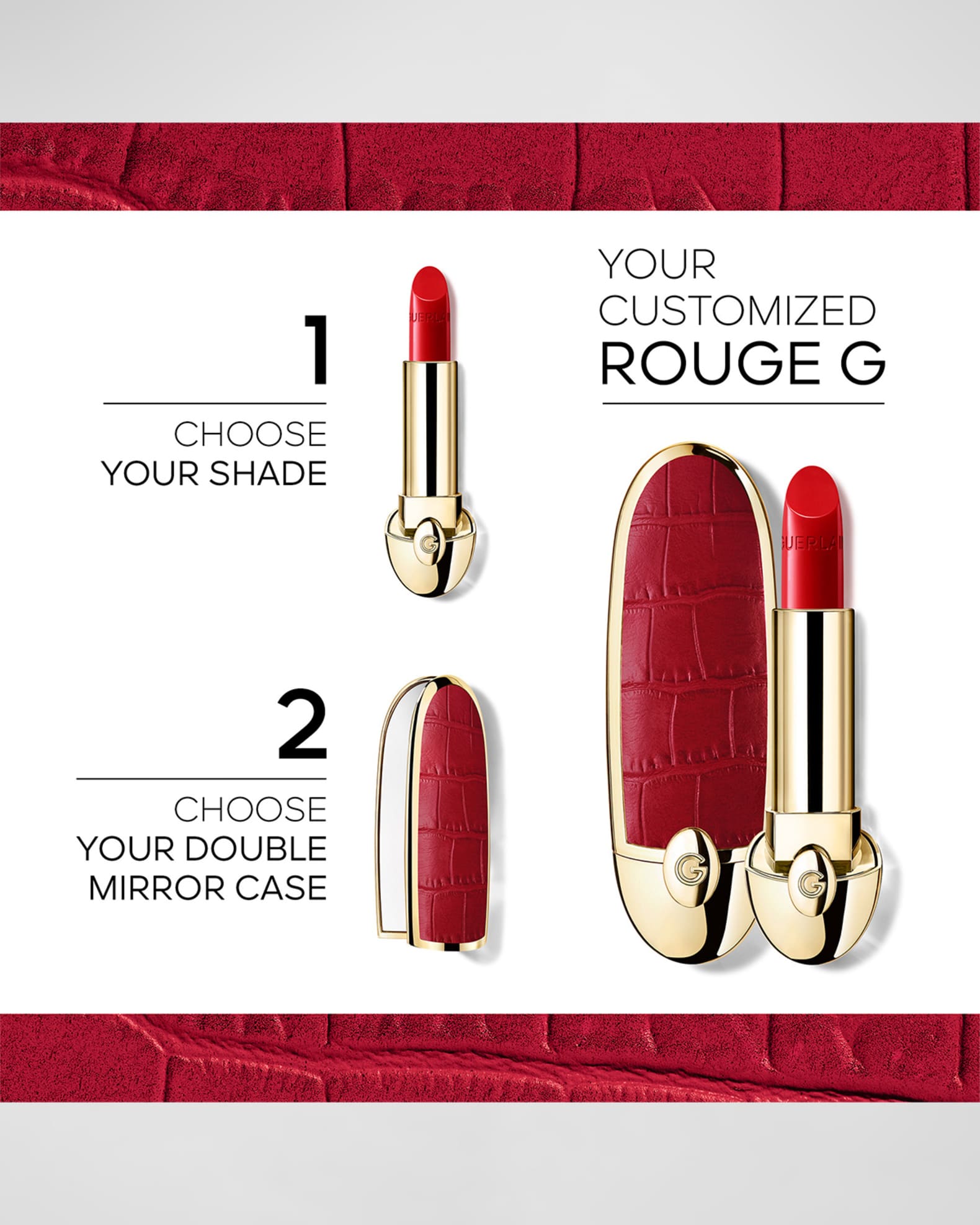 Guerlain Rouge G Customizable Satin Lipstick Refill | Neiman Marcus