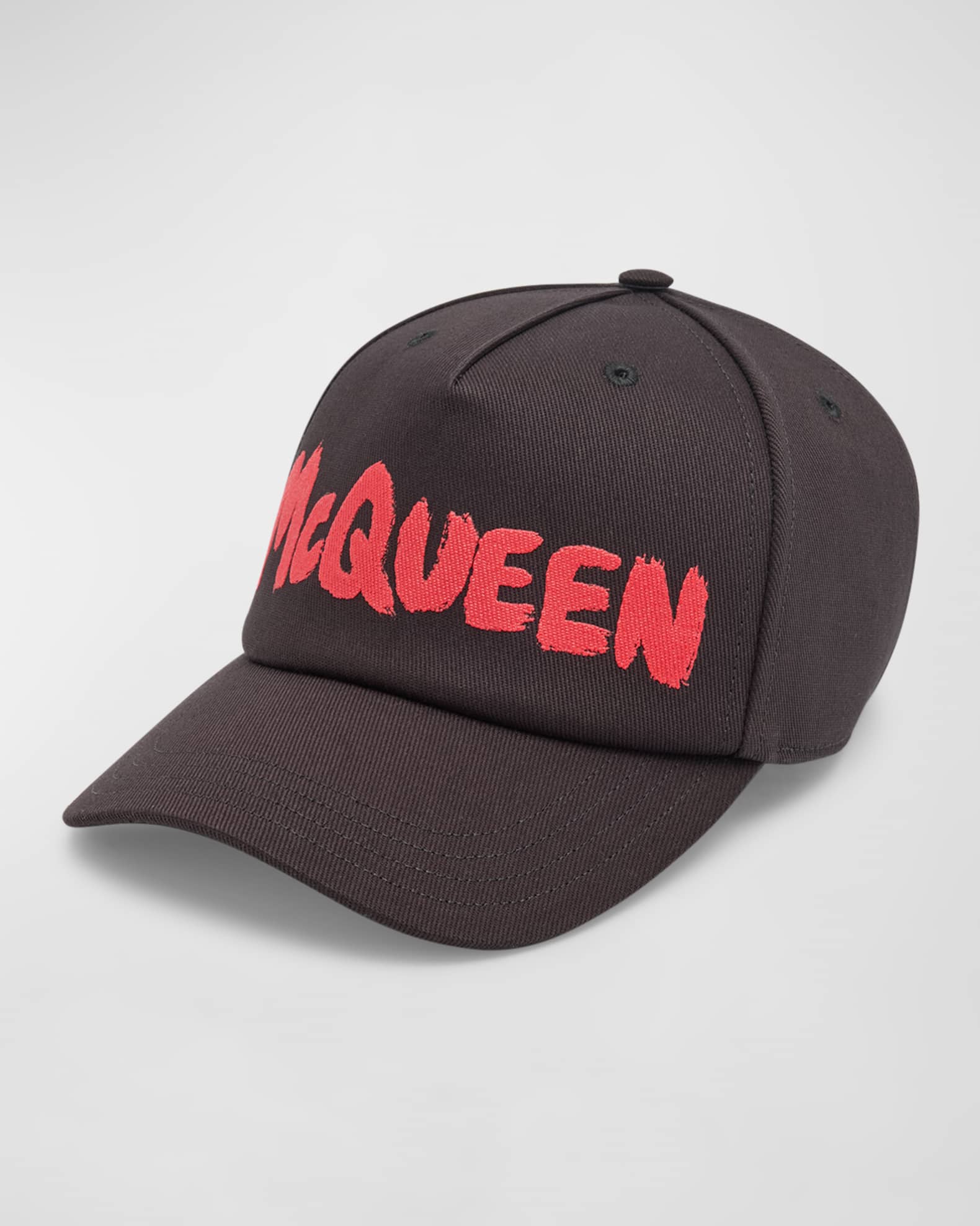 Alexander McQueen Men's Graffiti Logo Baseball Cap