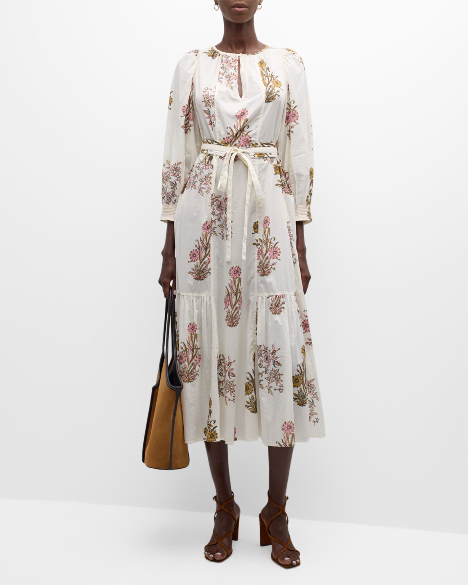 Vanessa bruno floral dress discount