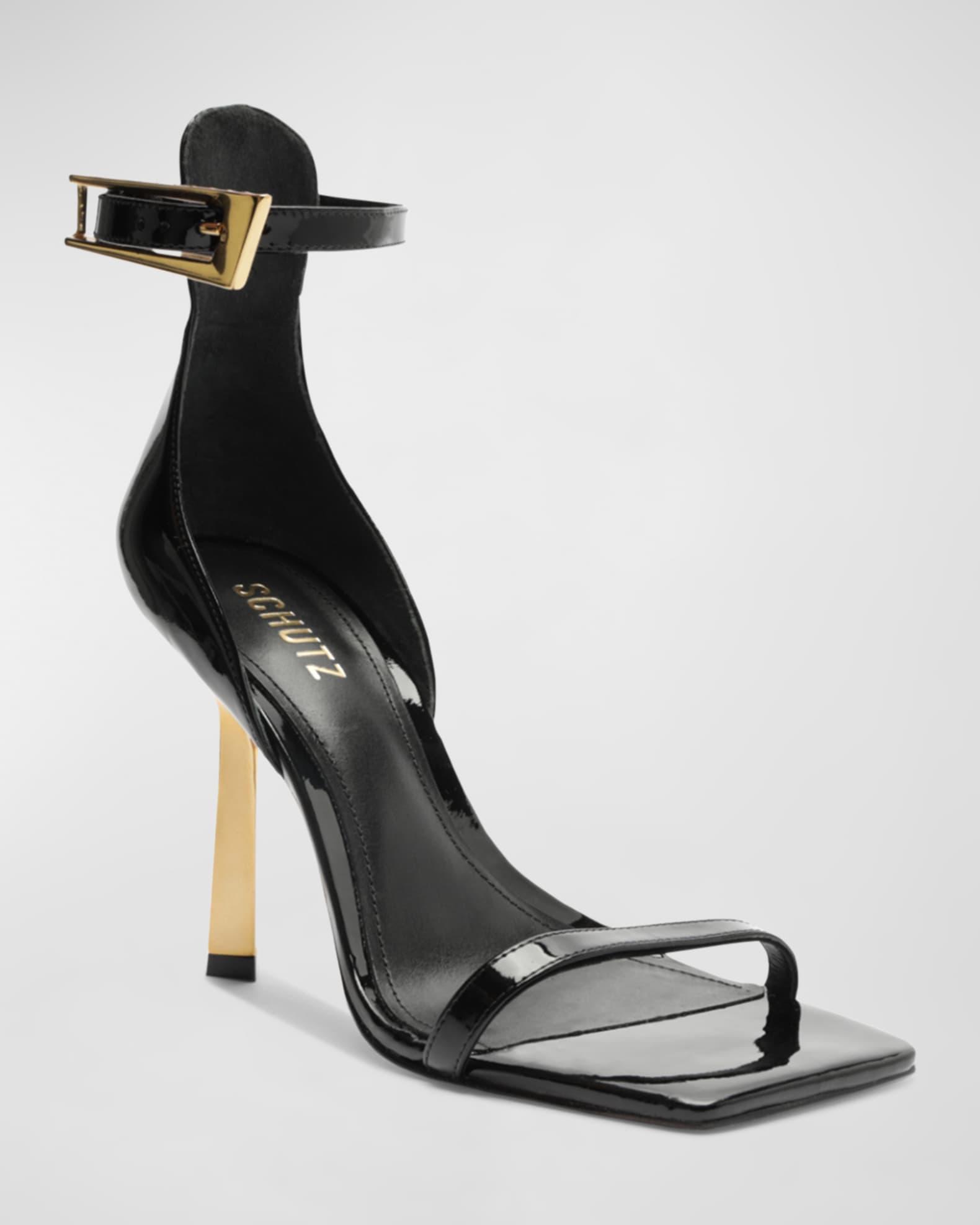 Schutz black sandals deals