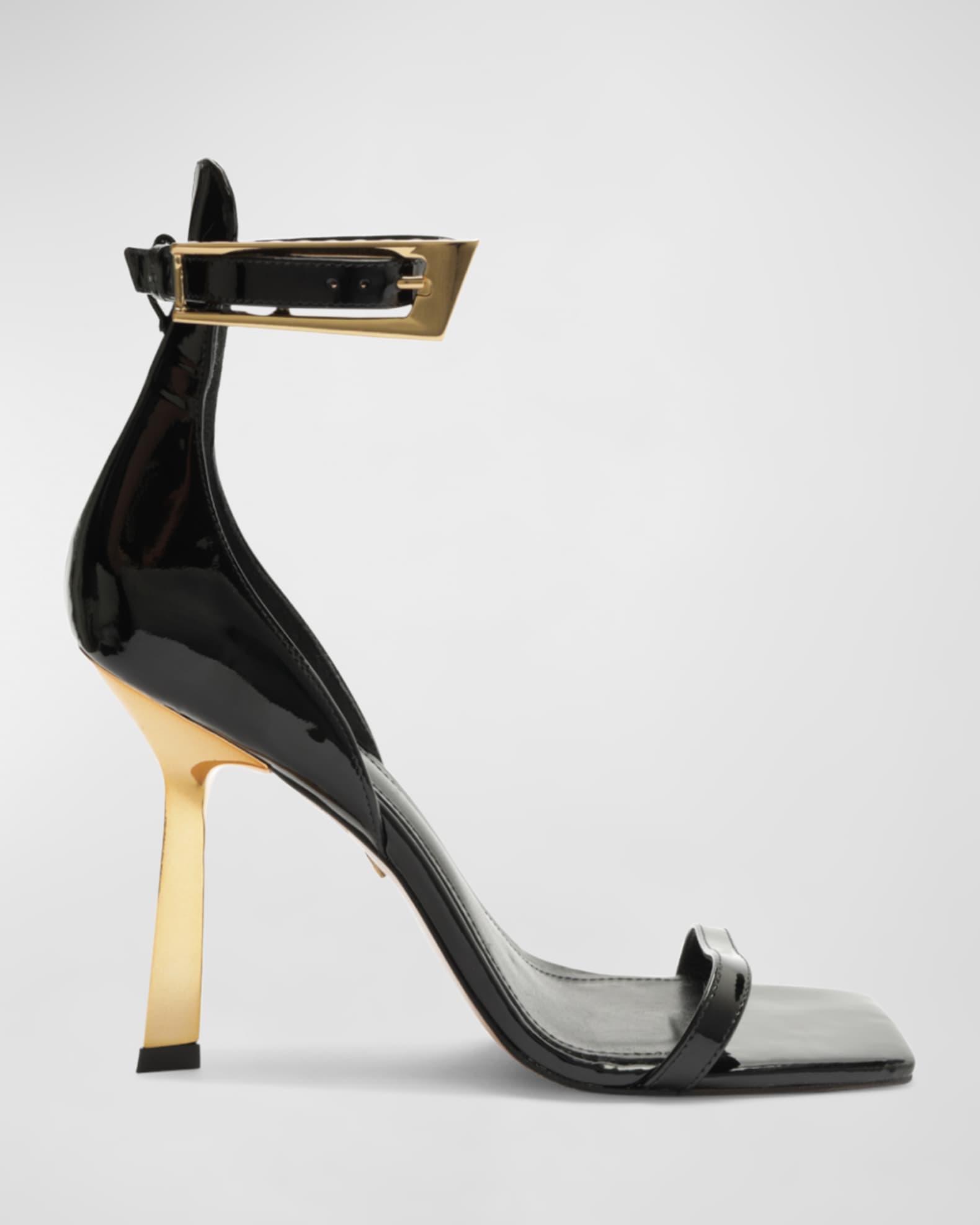 Patent sandals with ankle strap shop