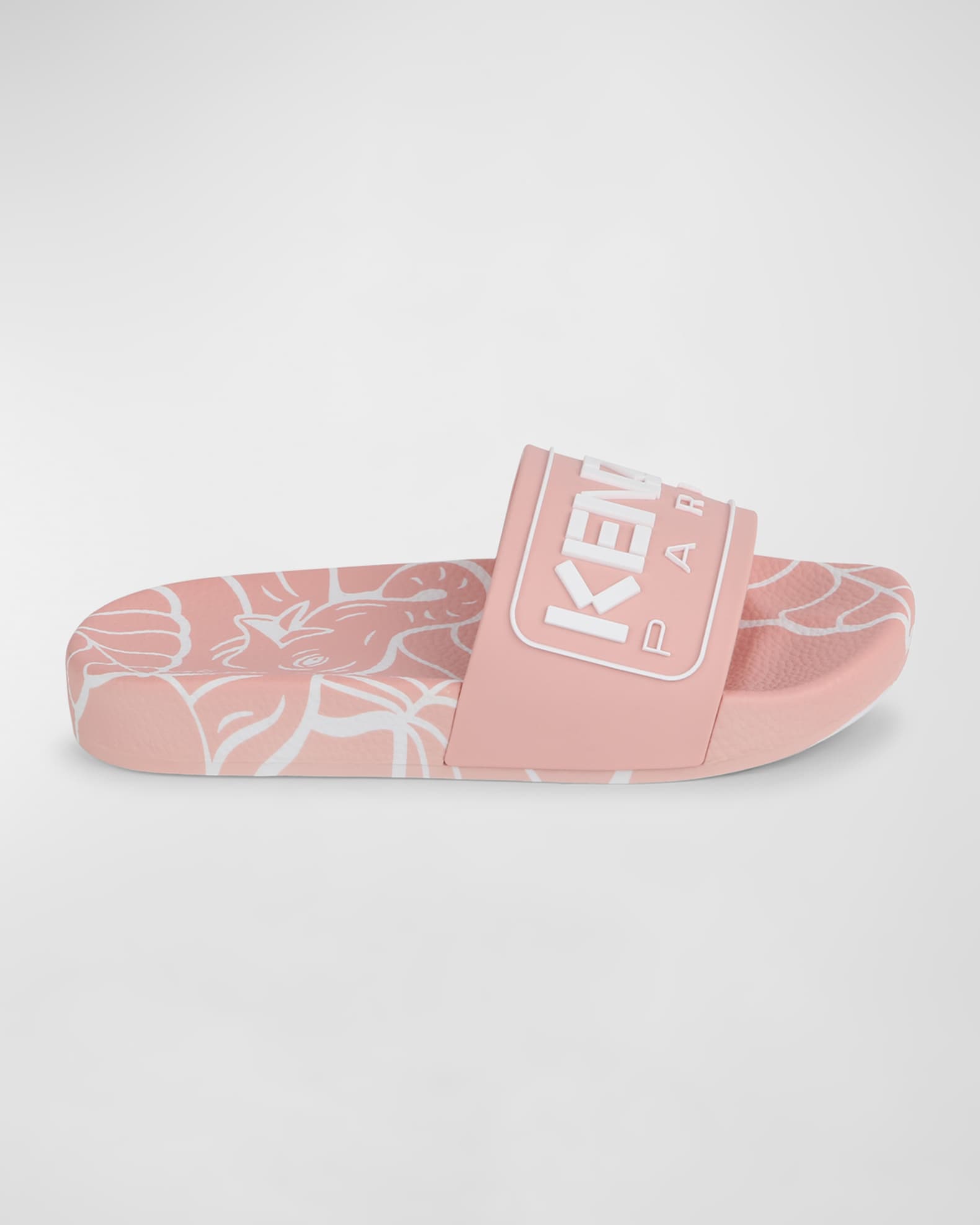 Girl's Embossed Logo-Print Slides, Toddler/Kids 1