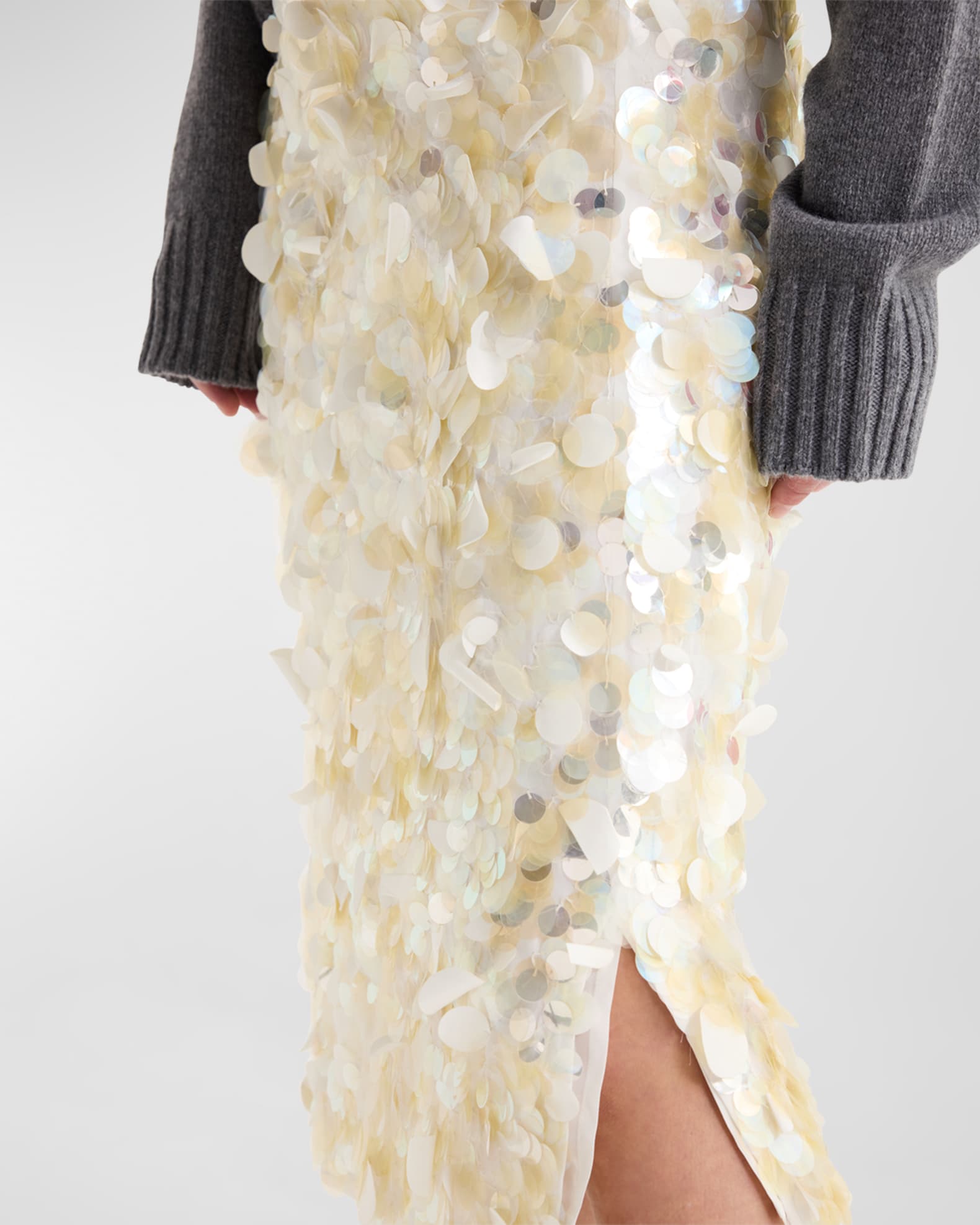 Silver organza skirt outlet