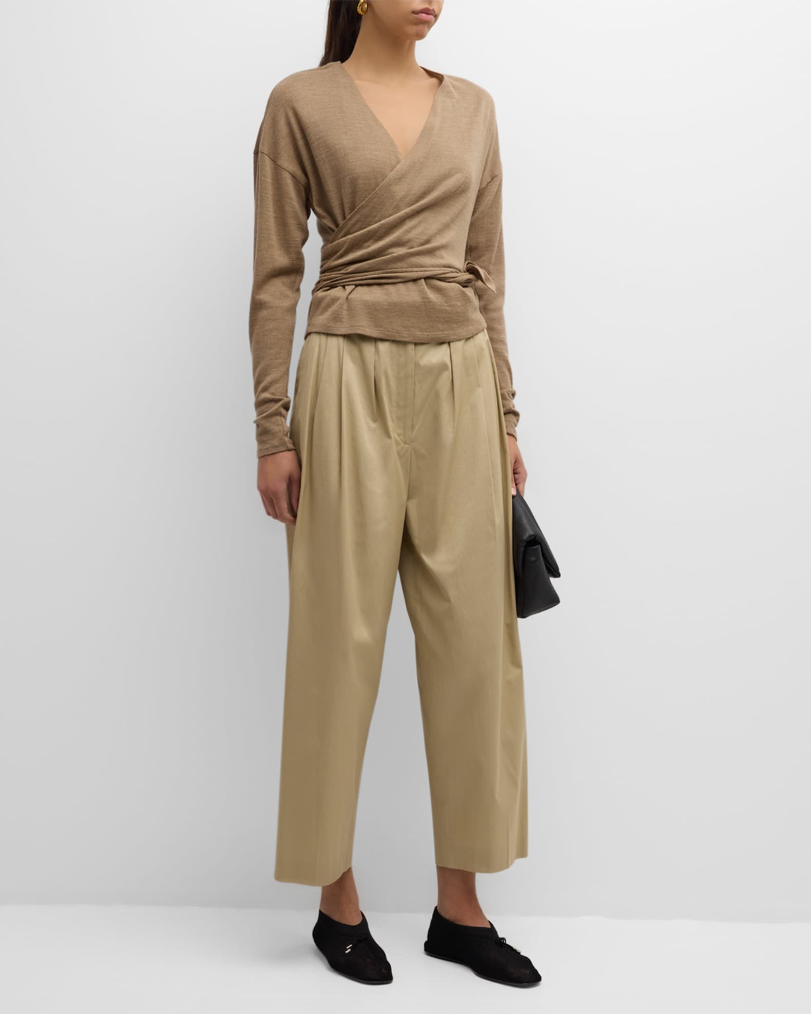 luq rhee tie front top