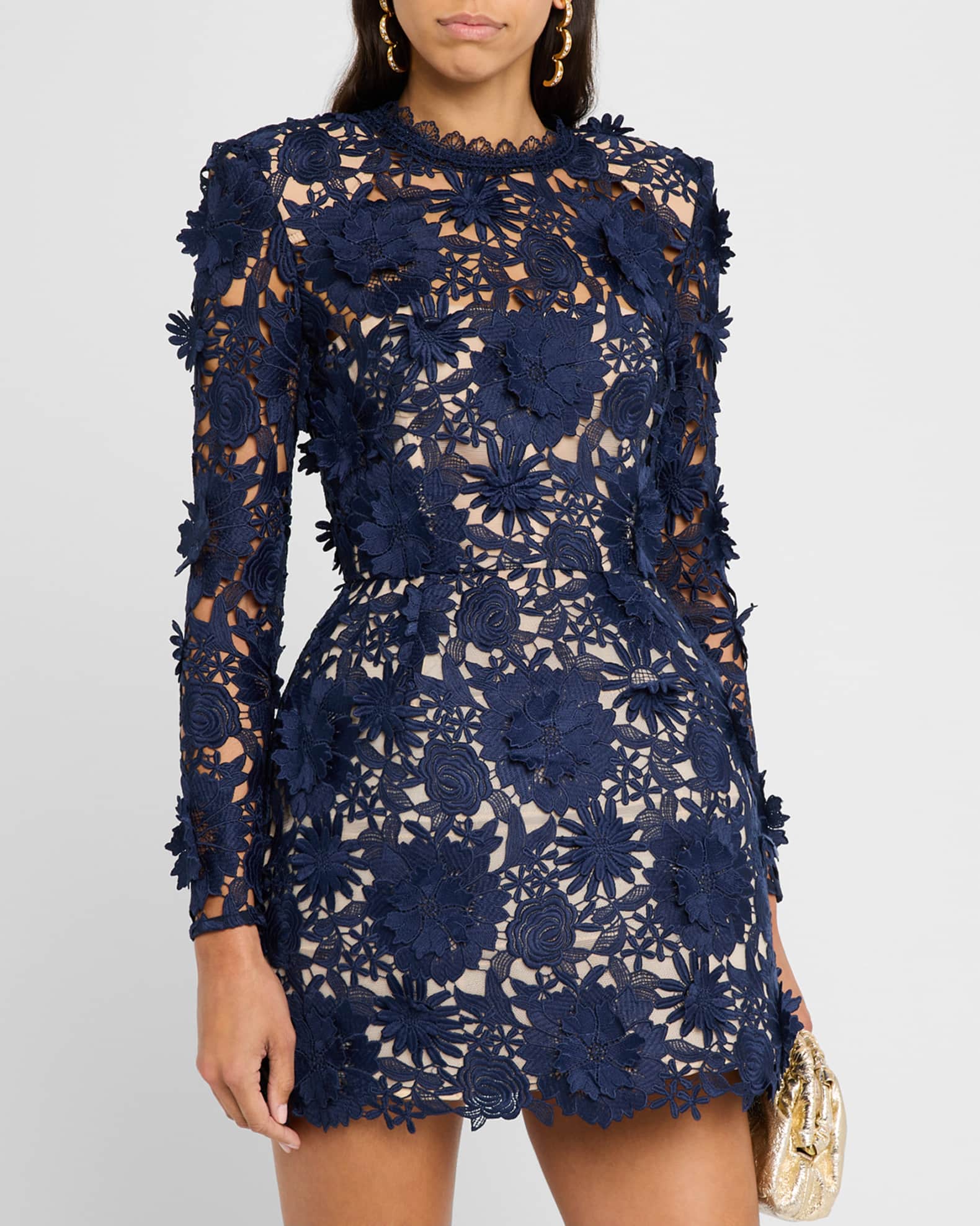 dolton mini dress indigo Cheyenne Scallop Denim Mini Dress - Indigo Blue