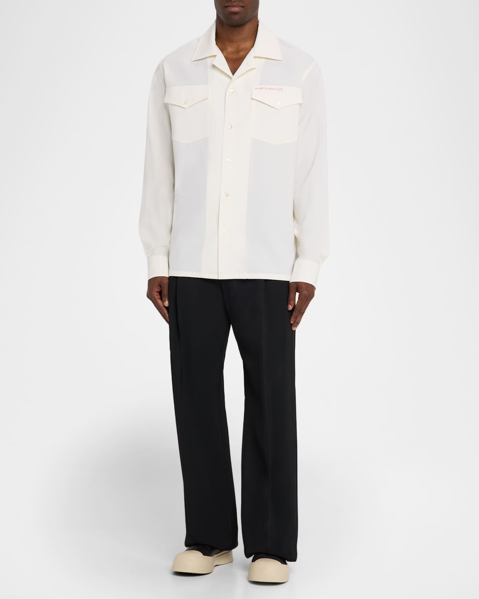 Men's Embroidered Logo Sport Shirt 1