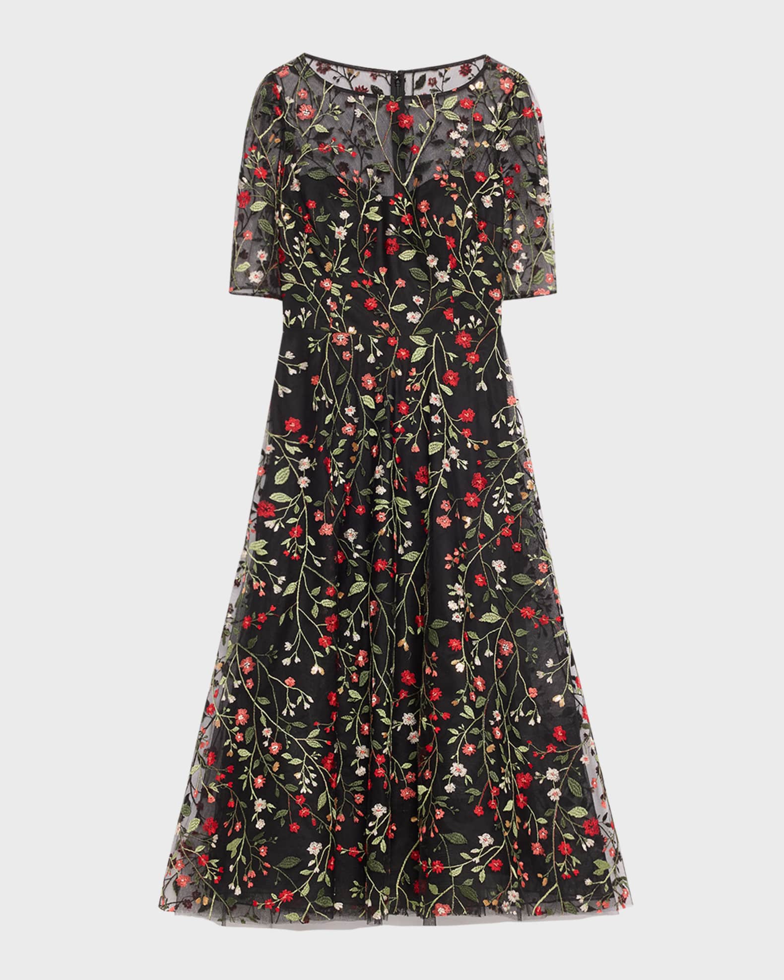 Teri jon tulle midi dress outlet