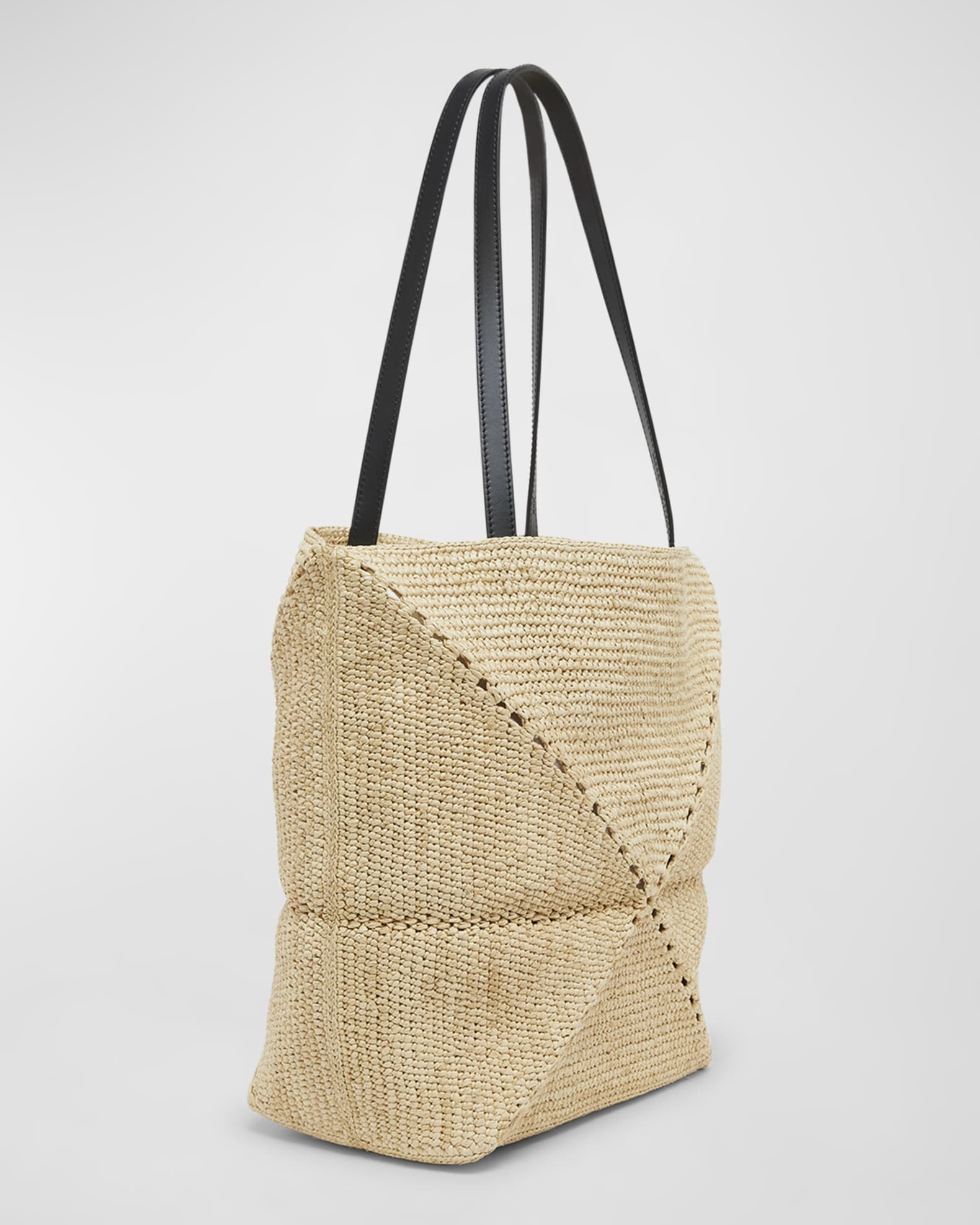 Loewe x Paula's Ibiza Medium Puzzle Fold Tote Bag in Raffia