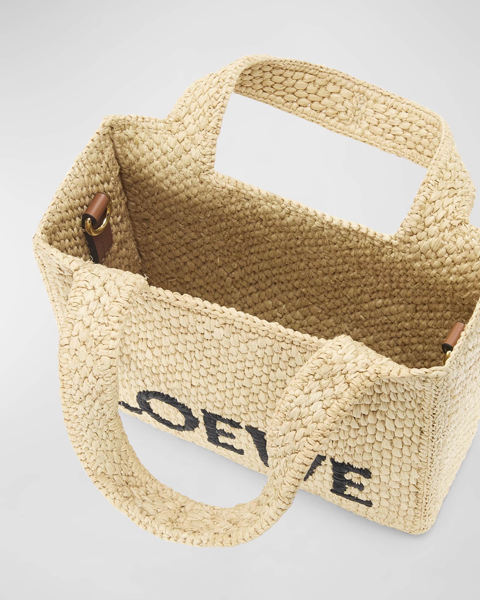 【送料 関税込】LOEWE Paulas Ibiza Font ミディアム かごバッグ Loewe x Paula's Ibiza Font Medium Tote Bag in Raffia