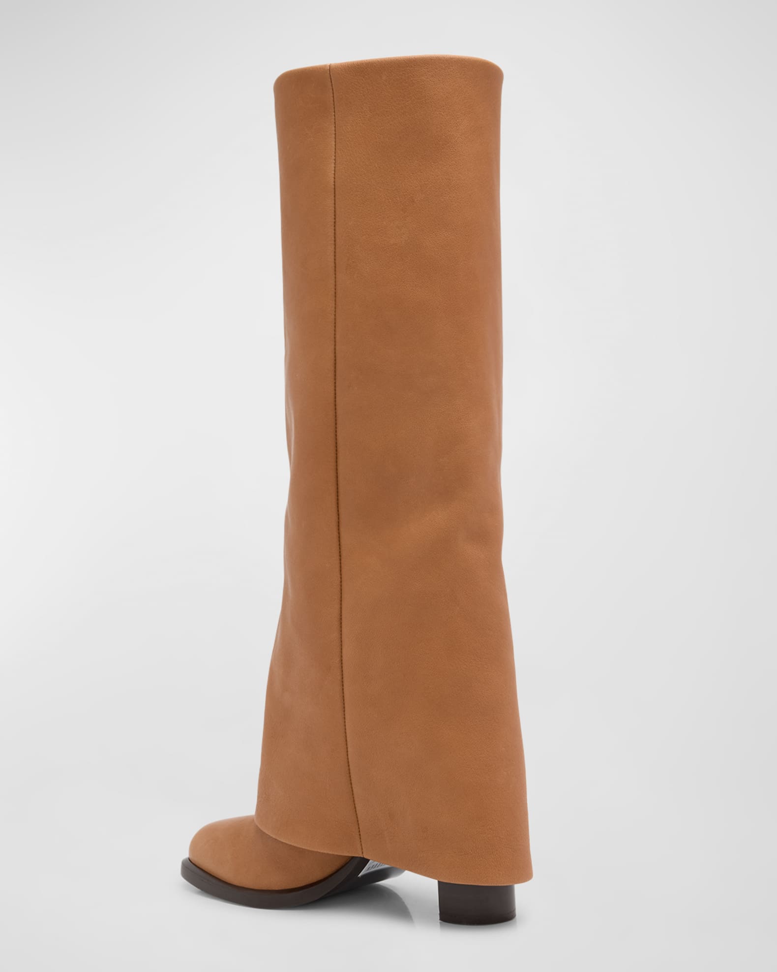 Melia Lambskin Fold over Collar Boots