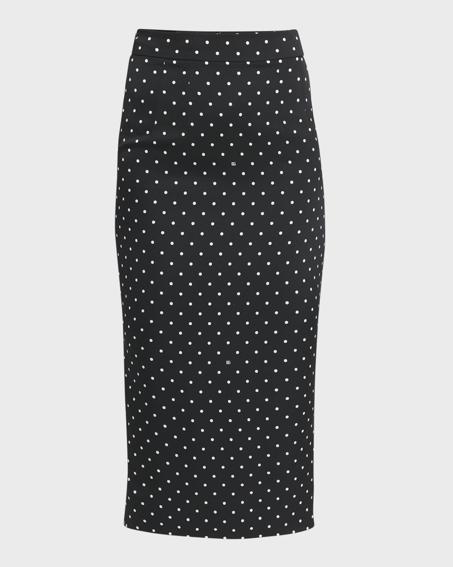 Dolce&Gabbana Polka-Dot Pencil Midi Skirt